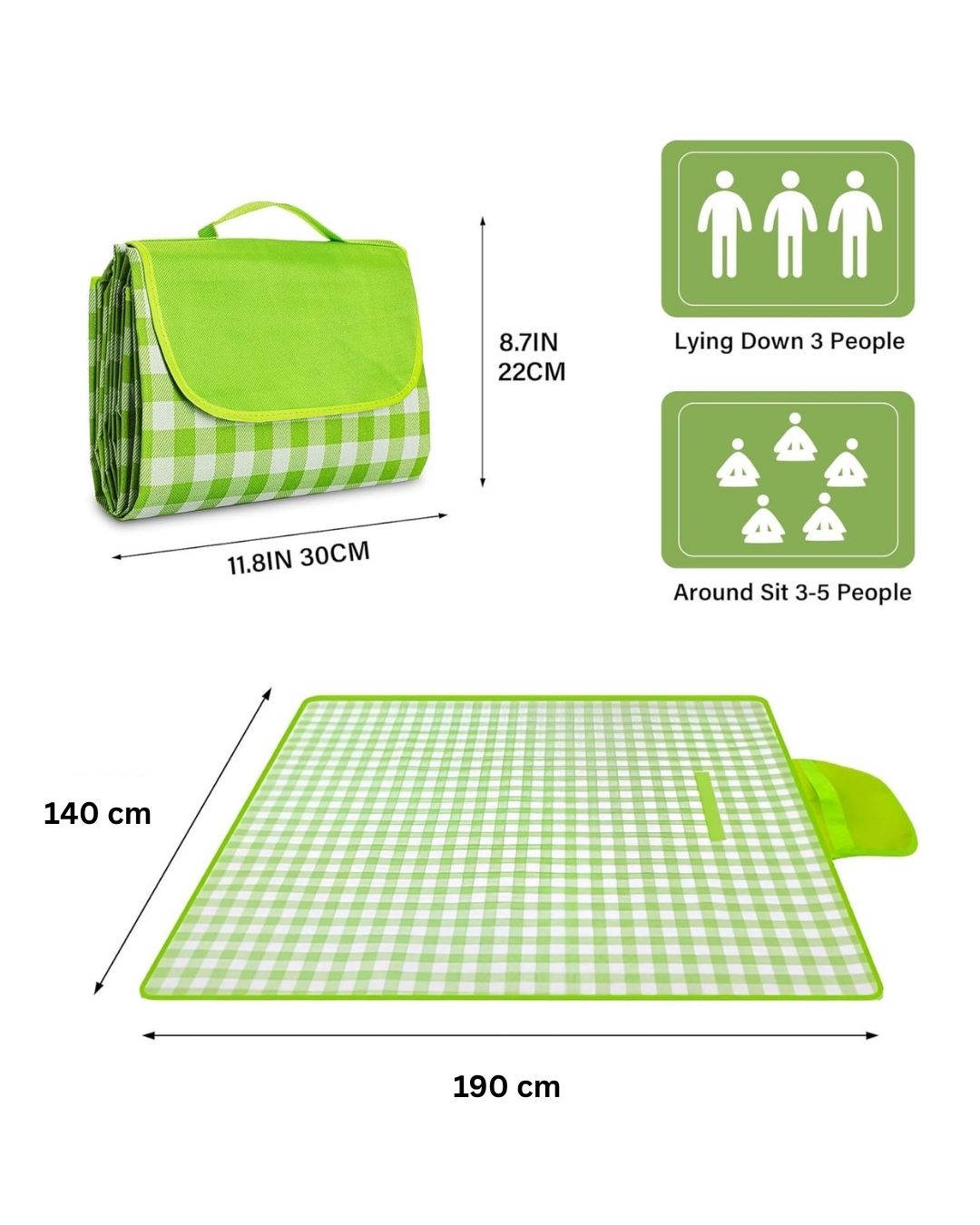 Foldable Handbag Picnic Blanket