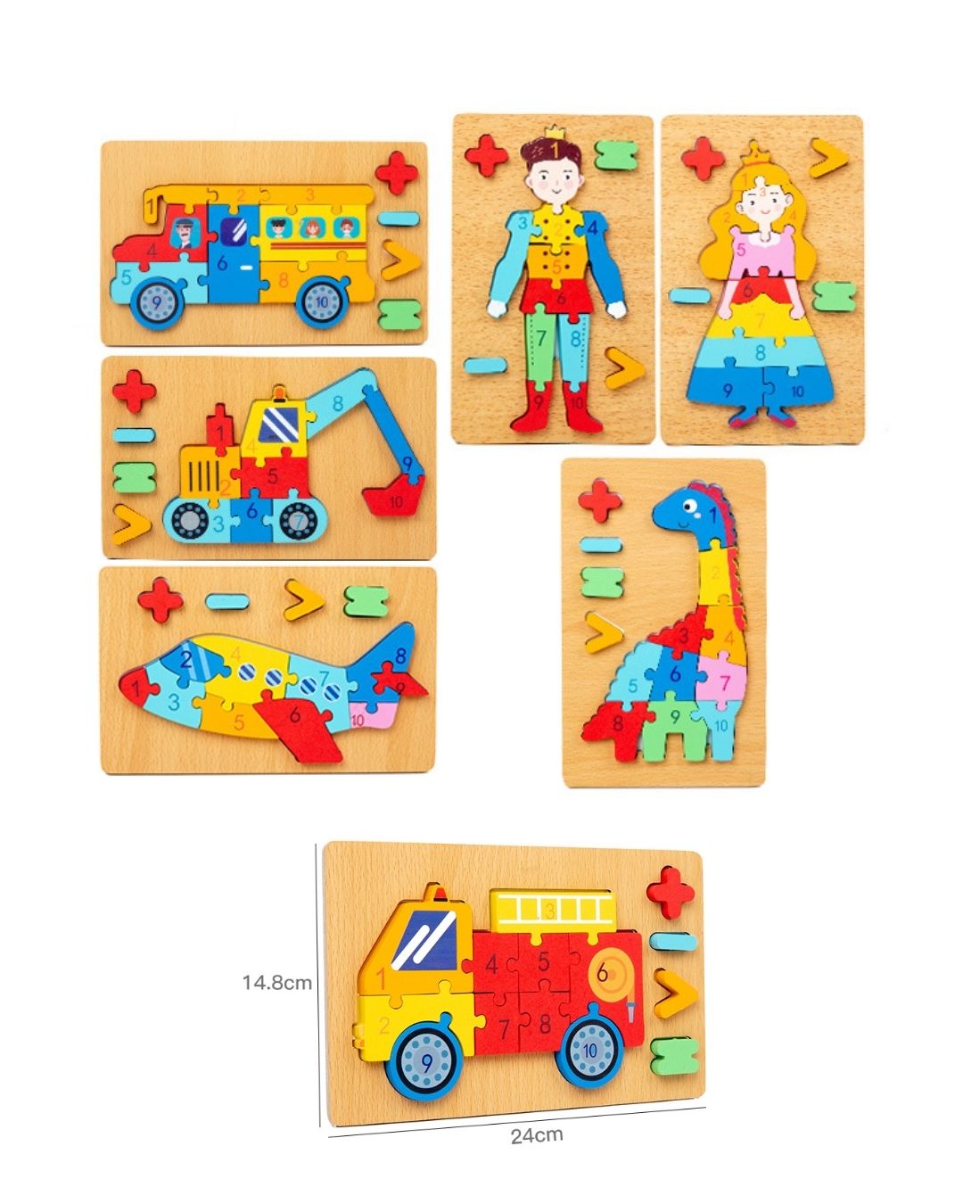 3D Wooden Montessori Puzzle Educational Toys