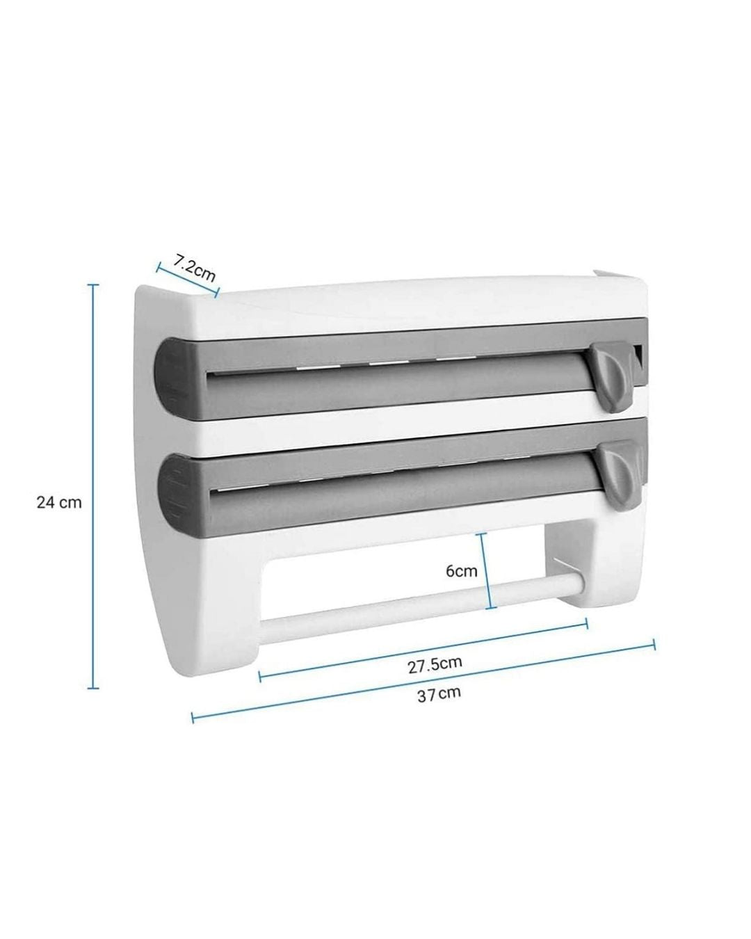 4 in 1 Wall-Mounted Plastic Cling Wrap Dispenser