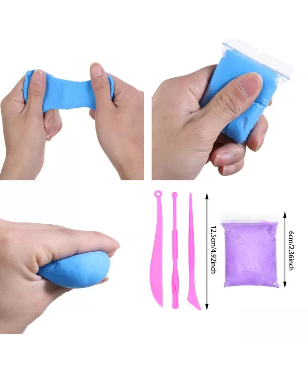 Colorful Dry Clay for Kids