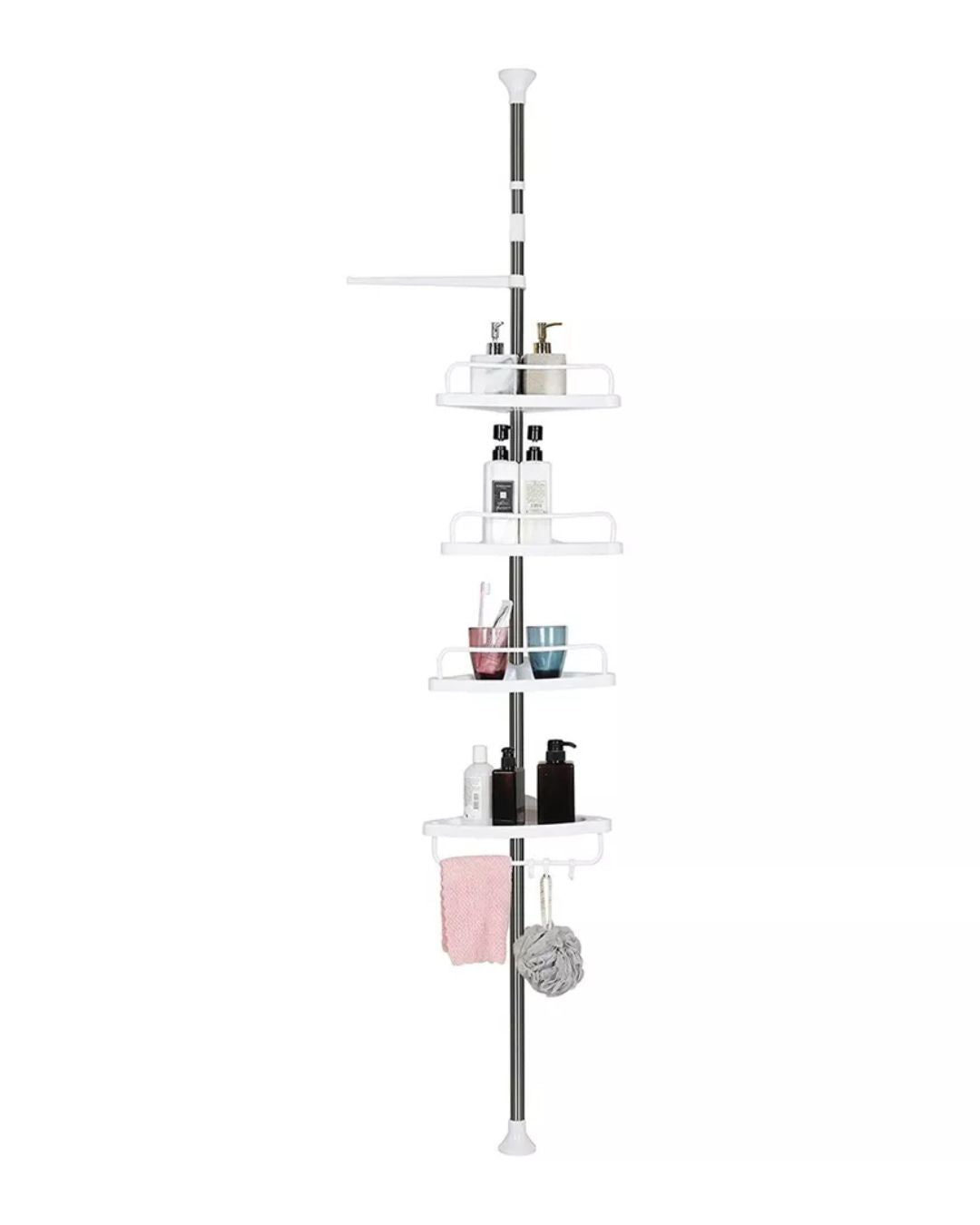 4 Layer Adjustable Shelf Corner Rack