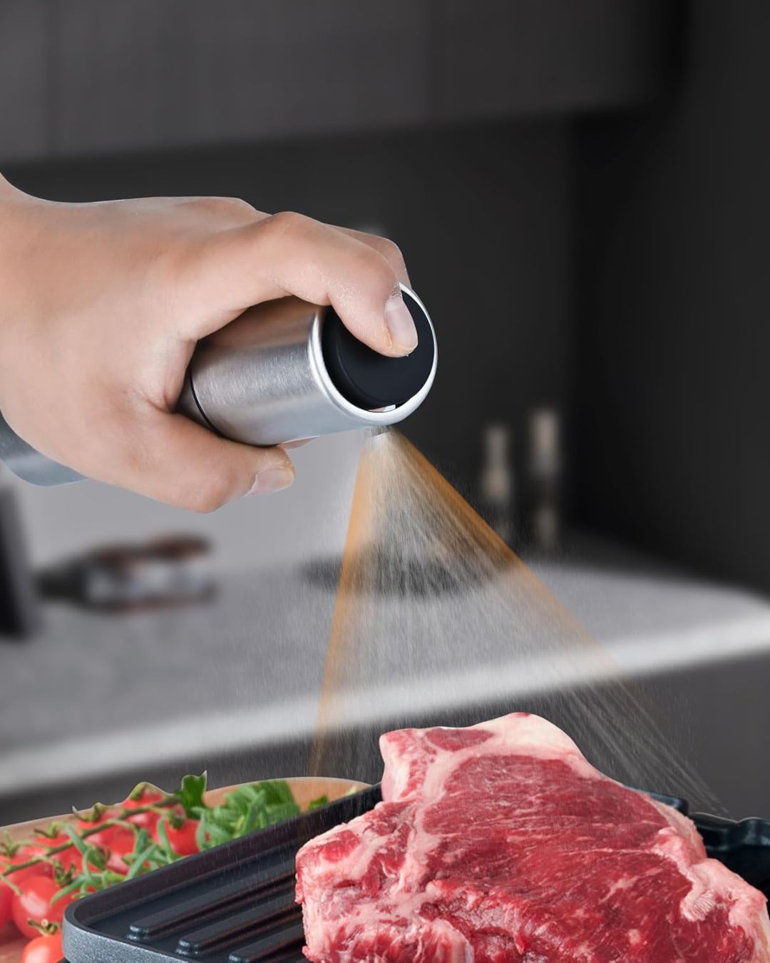Stainless Steel Oil Spraying Bottle
