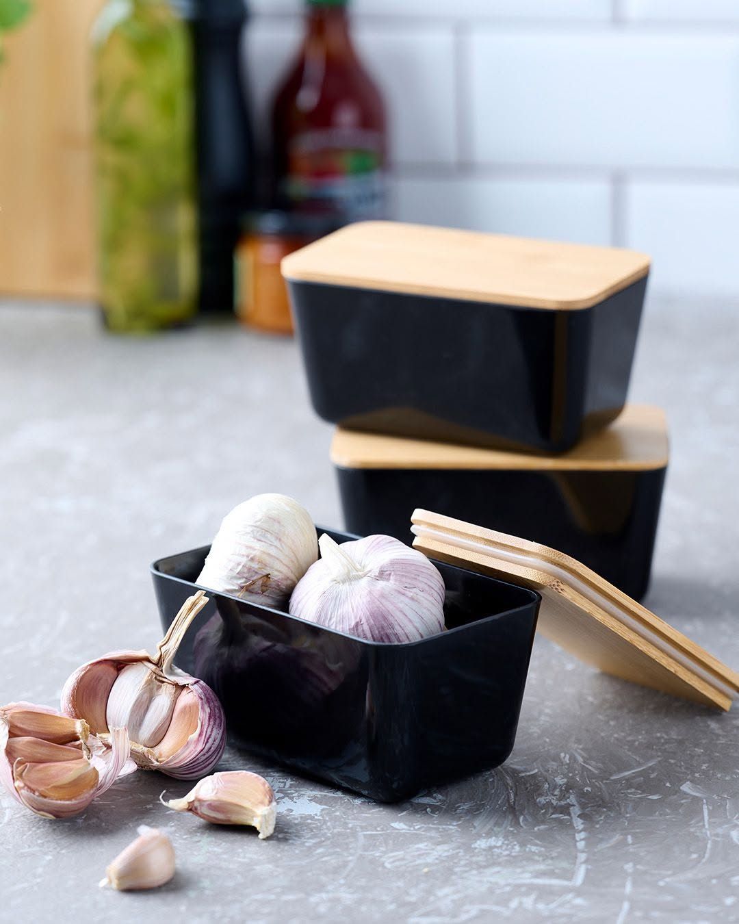 Butter Dish with Bamboo Lid