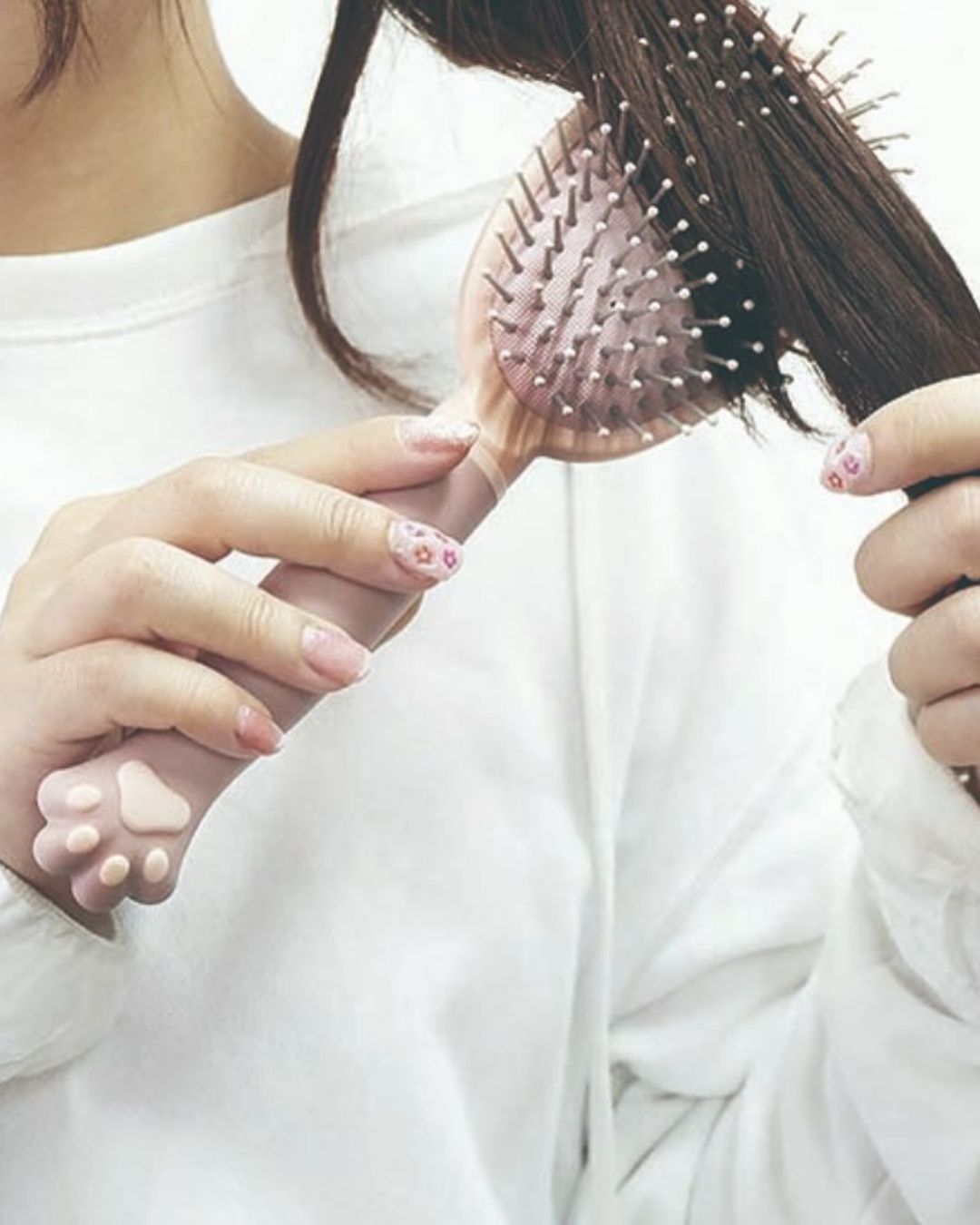 Cat Paw Handle Hair Brush