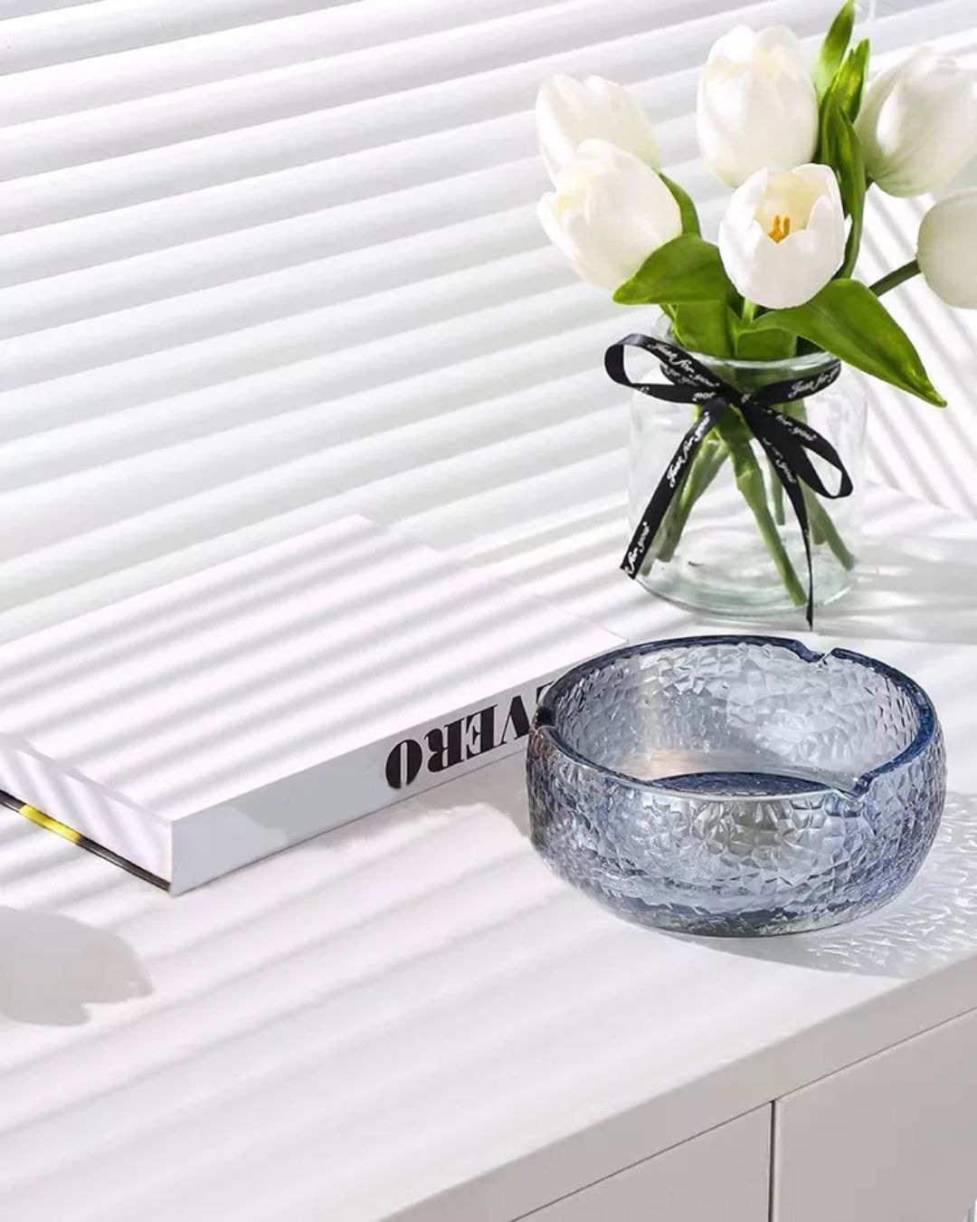 Glass Round Crystal Ashtray