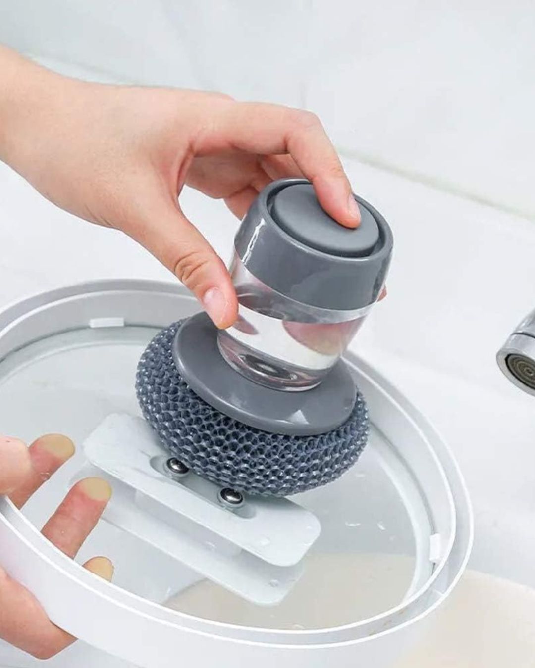 Dish Brush With Soap Dispenser