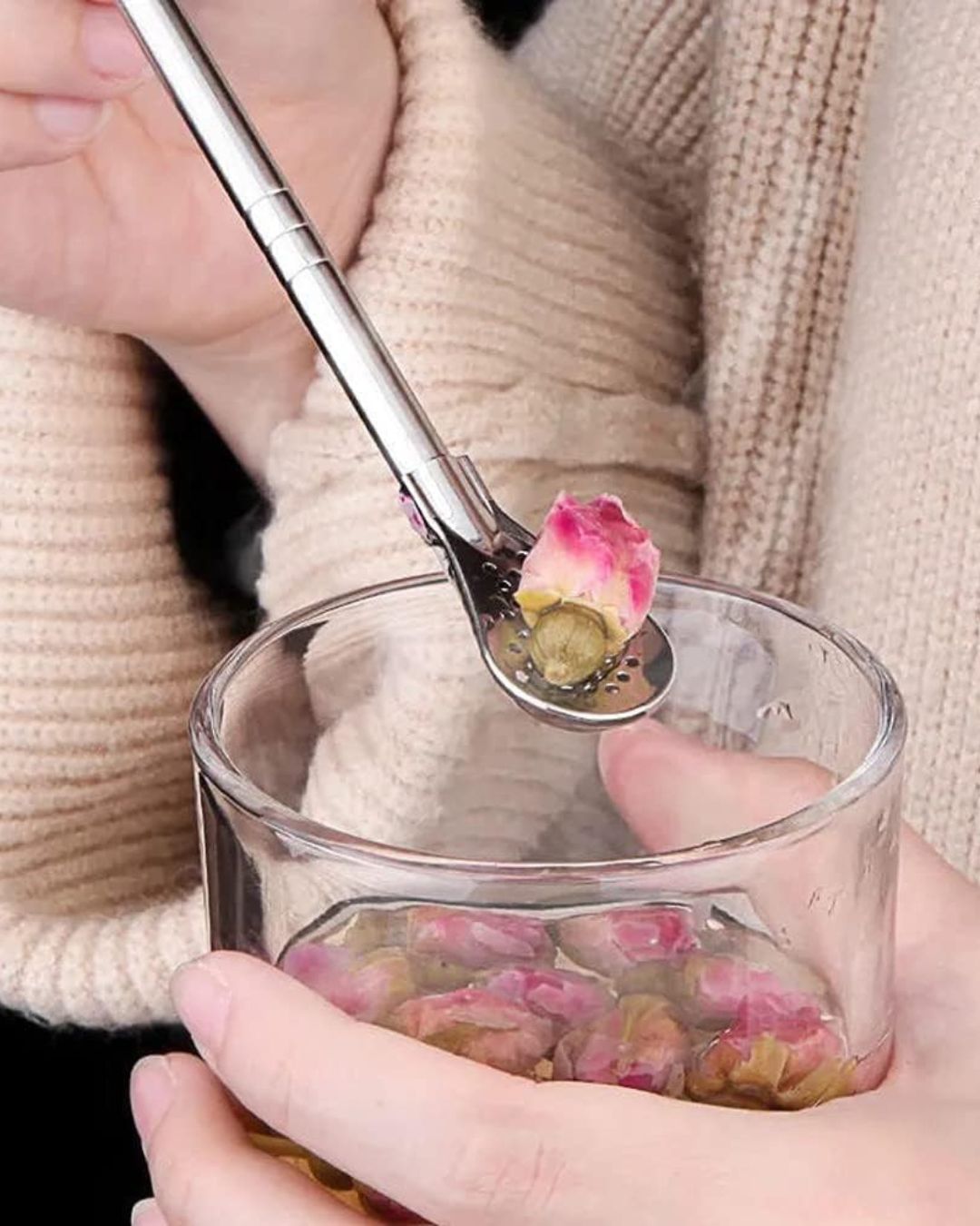 Stainless Steel Straw with Filter Spoon