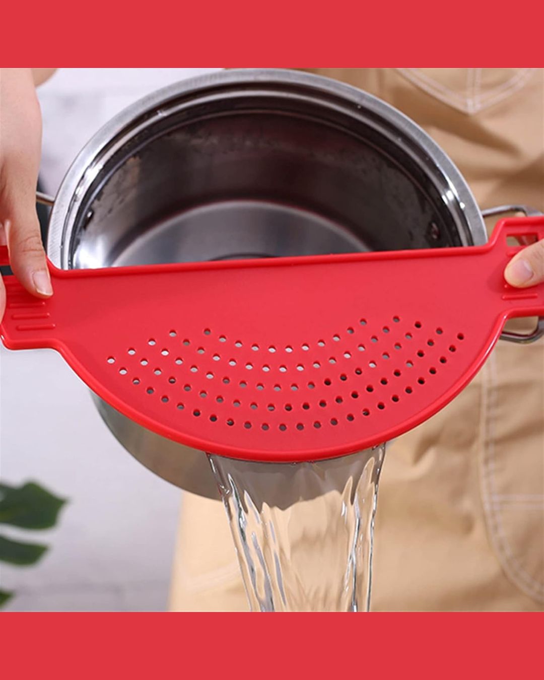Half Moon Plastic Strainer