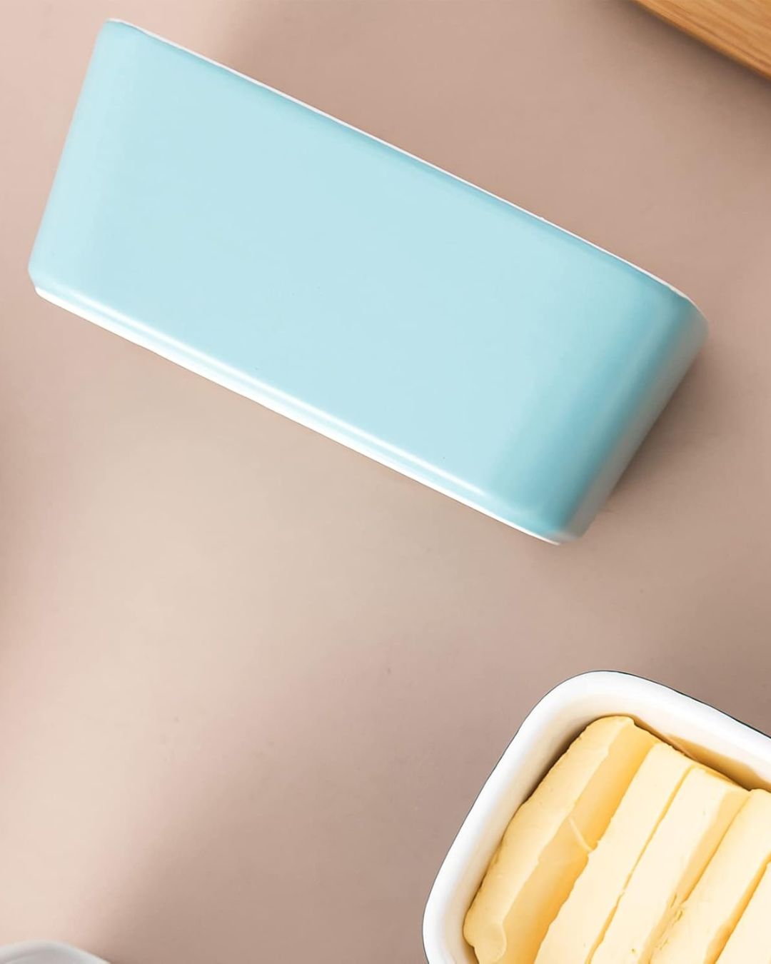 Butter Dish with Bamboo Lid