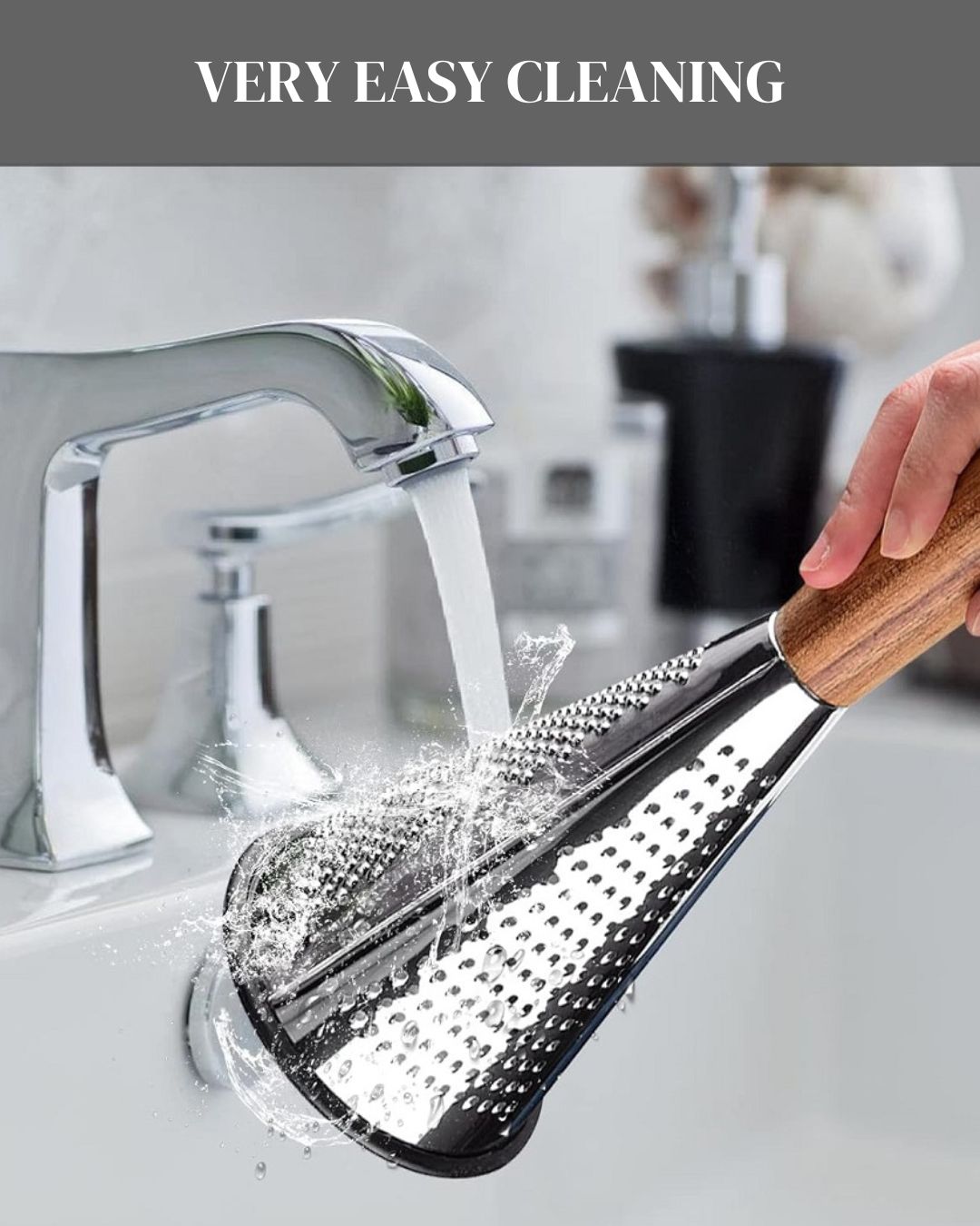 Cone Grater with Wooden Handle