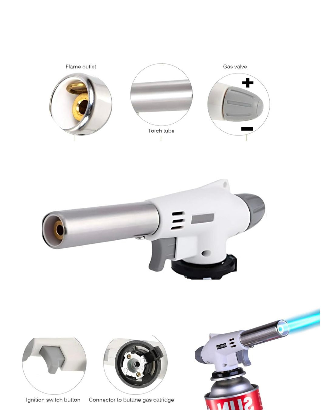 Butane Burner Flame Gun