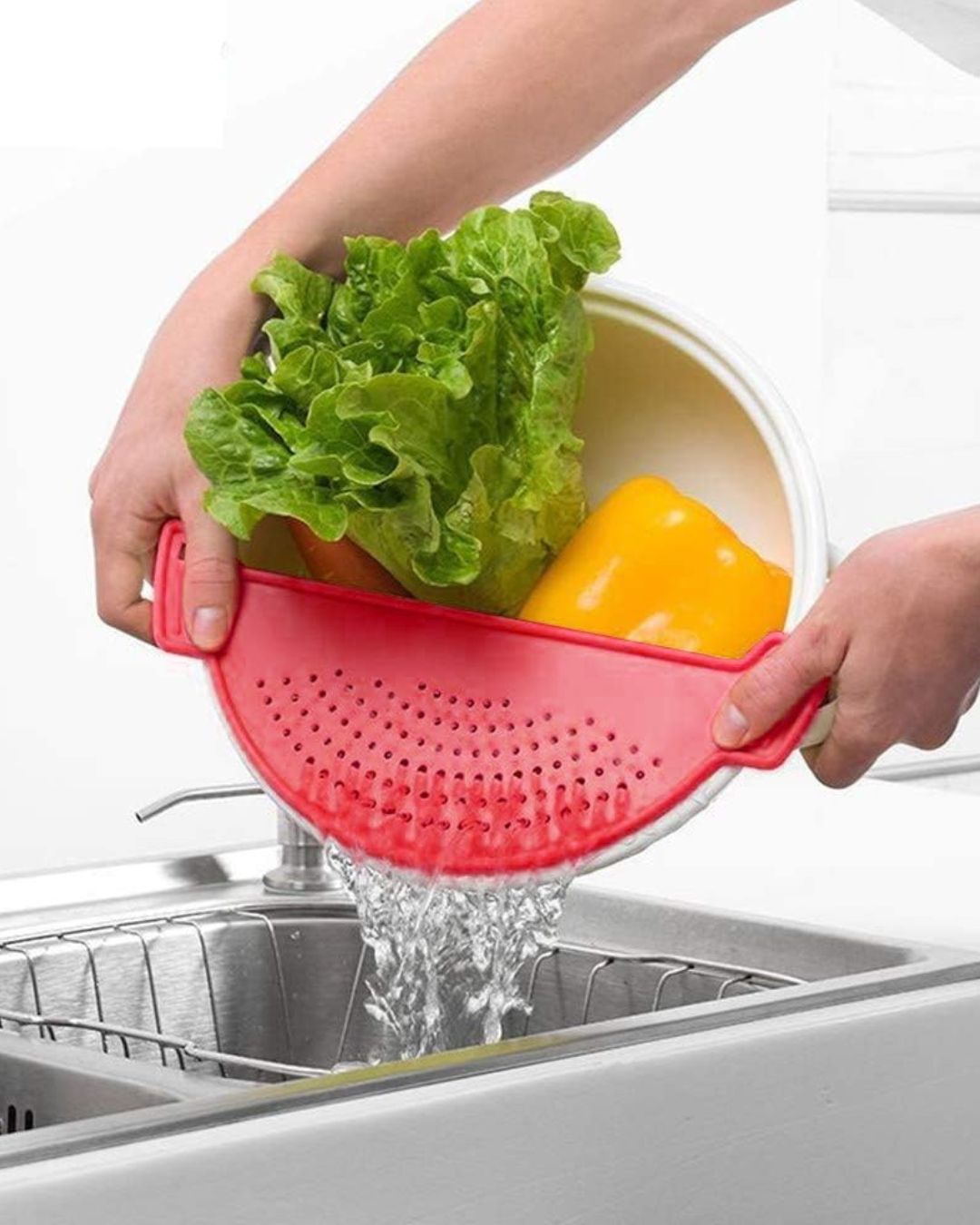 Half Moon Plastic Strainer