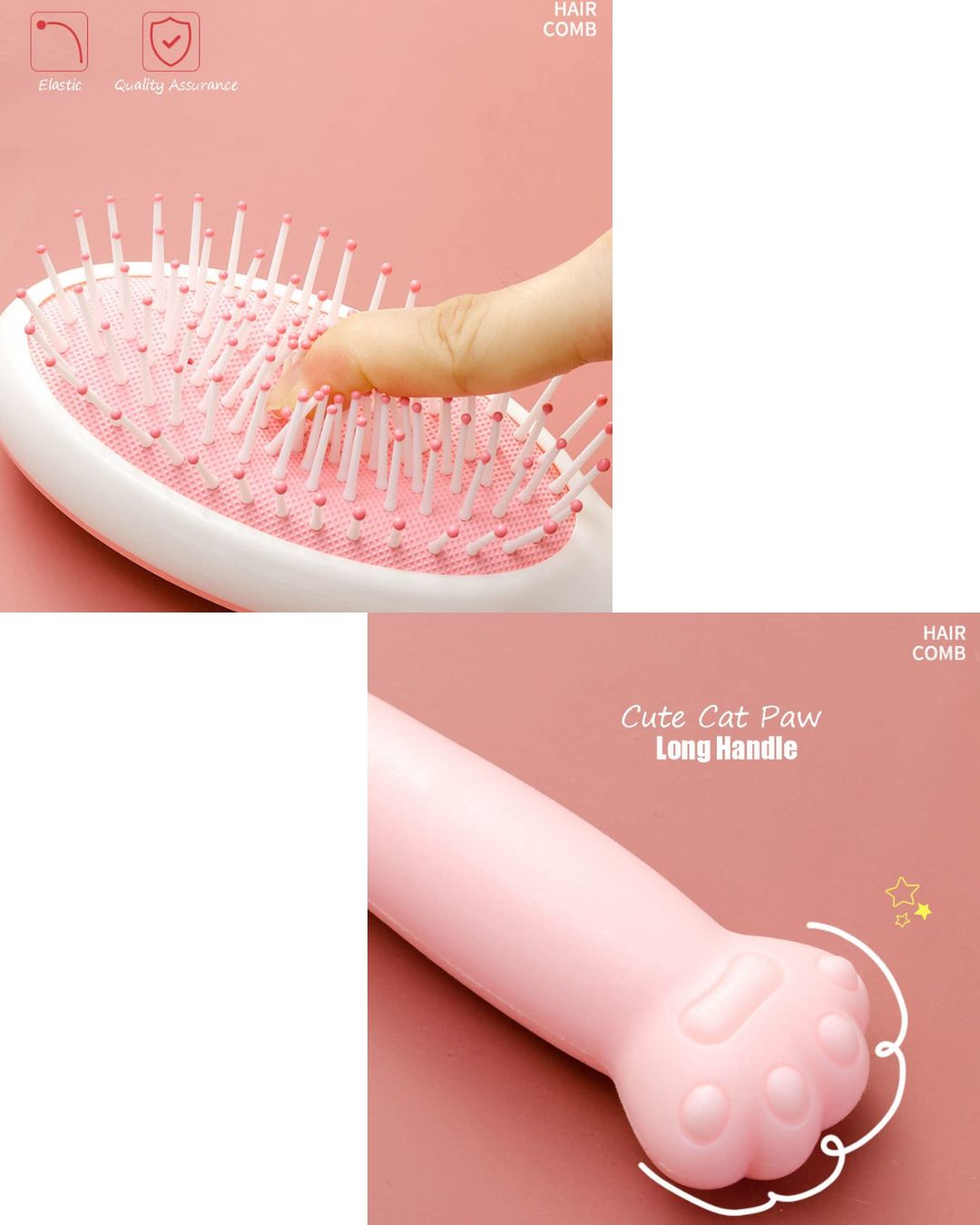 Cat Paw Handle Hair Brush