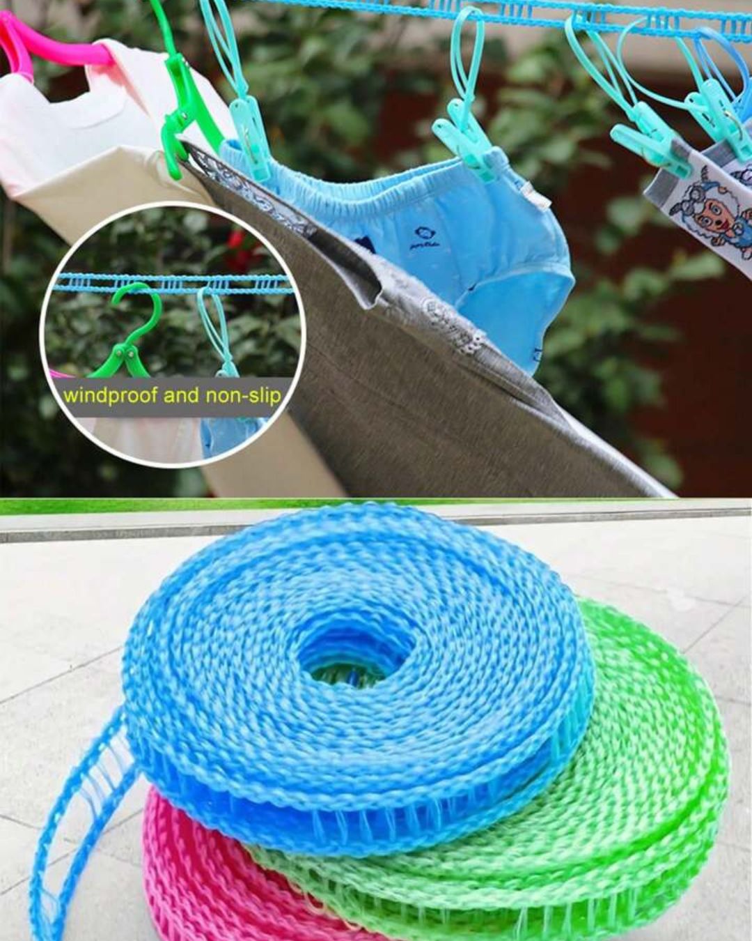 Anti-slip Drying Rope