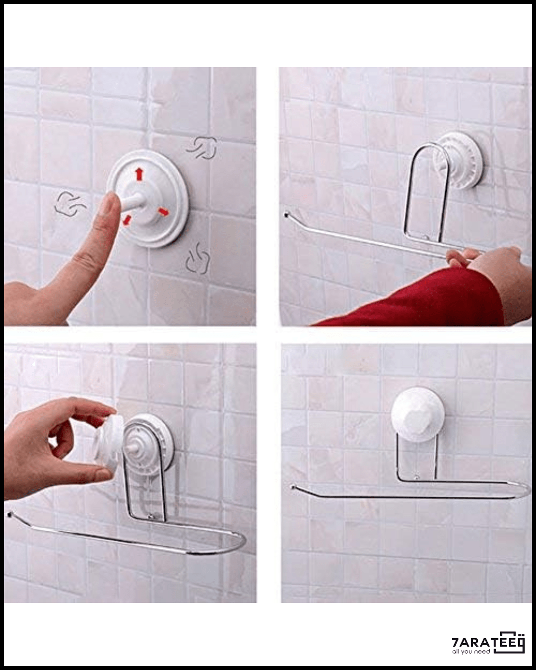 Suction Cup Paper Roll Holder