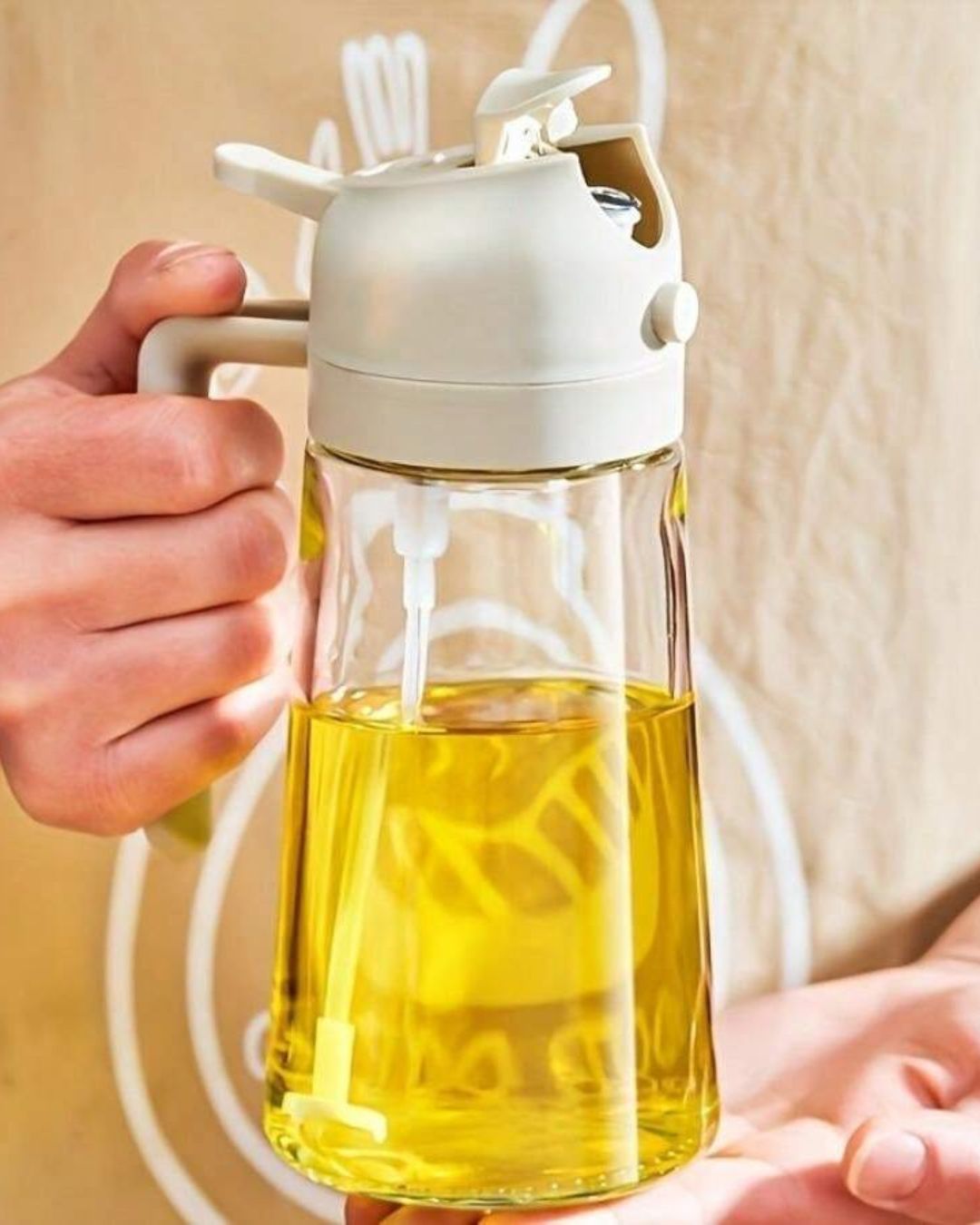 2 in 1 Oil Dispenser Spray Bottle