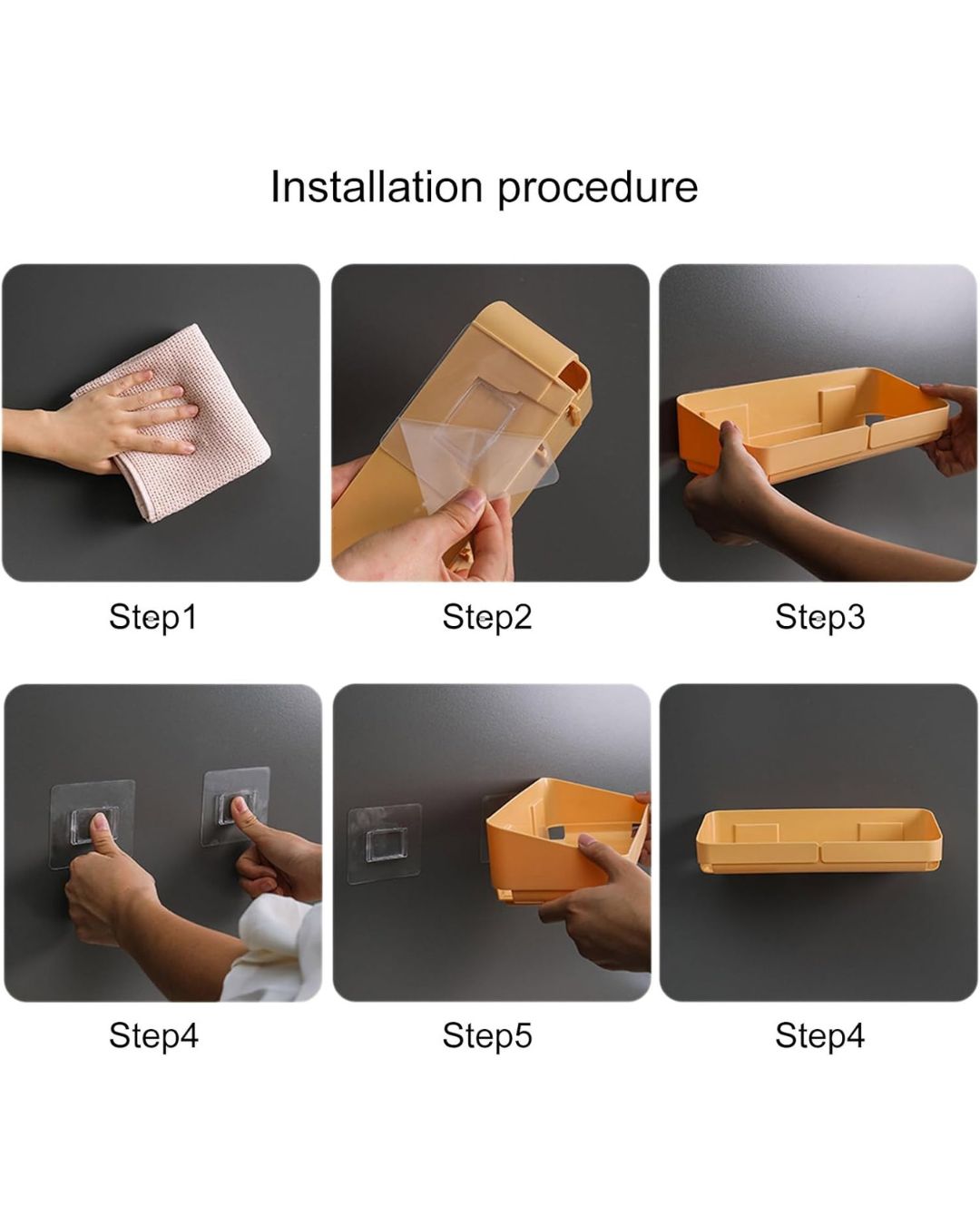 Self Adhesive Bathroom Shelf Wall