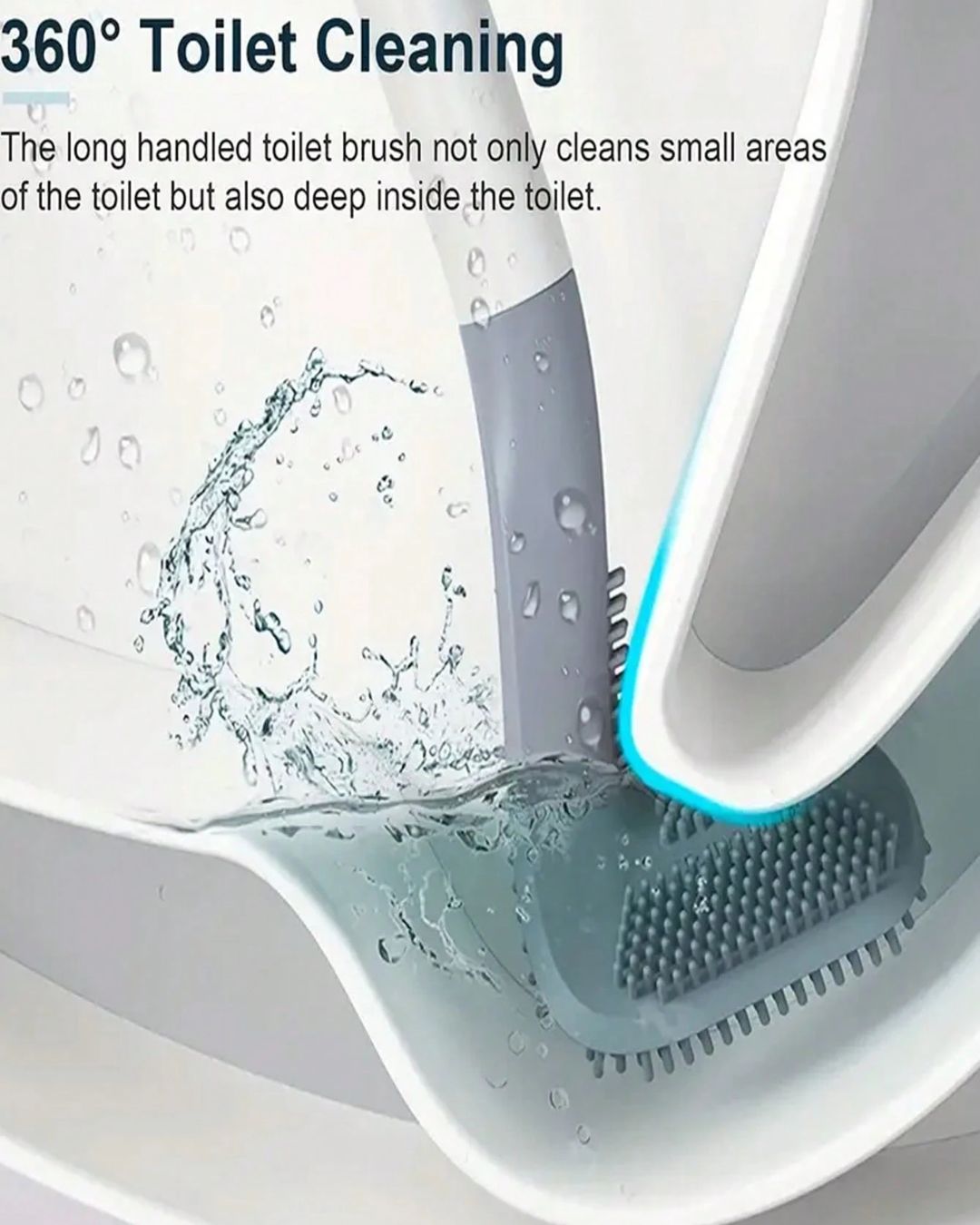 Golf Silicone Head Toilet Cleaning Brush