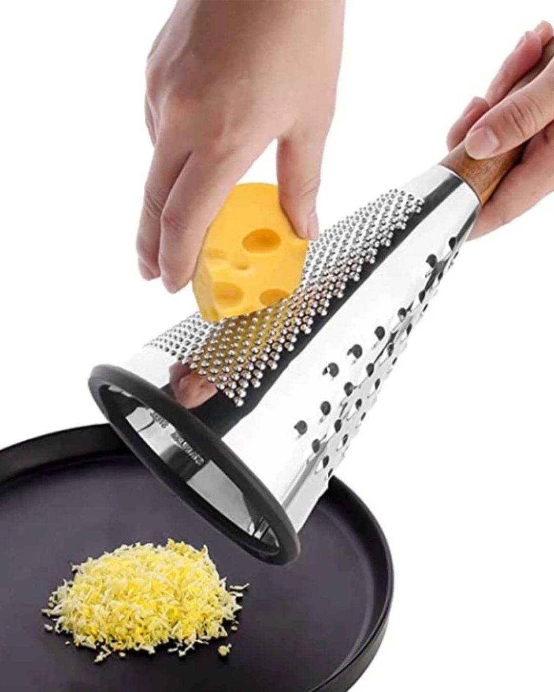 Cone Grater with Wooden Handle