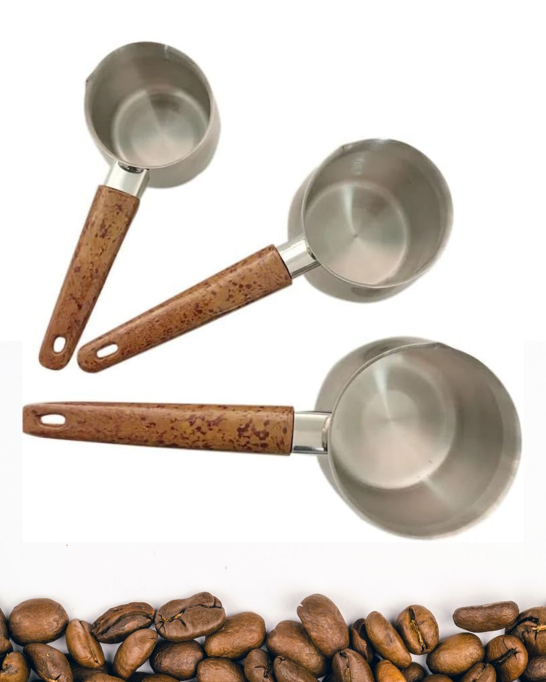 3 Pcs Stainless Steel Arabic Coffee Pot
