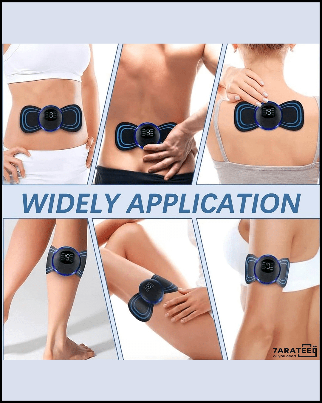 EMS Mini Portable Electric Neck, Back & Body Pain Relief Massager