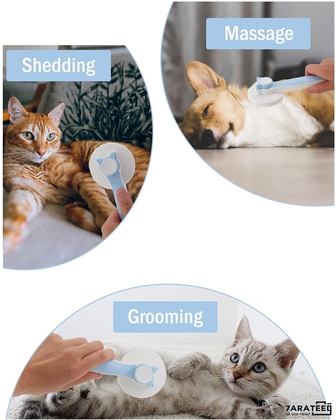 Pet Hair and Grooming Brush