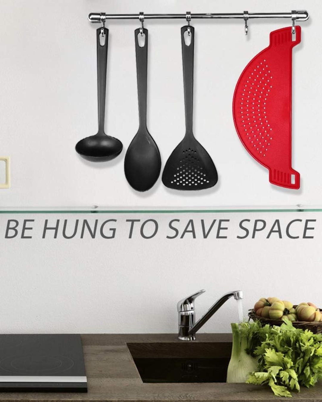 Half Moon Plastic Strainer