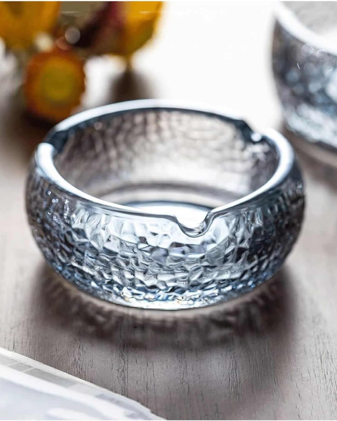 Glass Round Crystal Ashtray