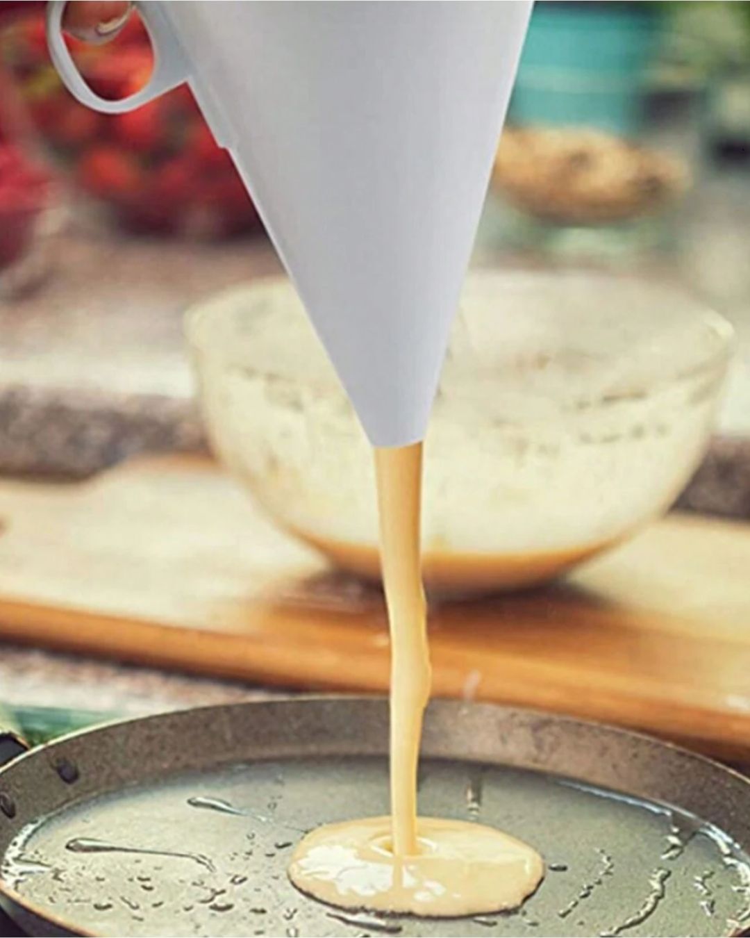 Hand-Held Batter Funnel Dispenser