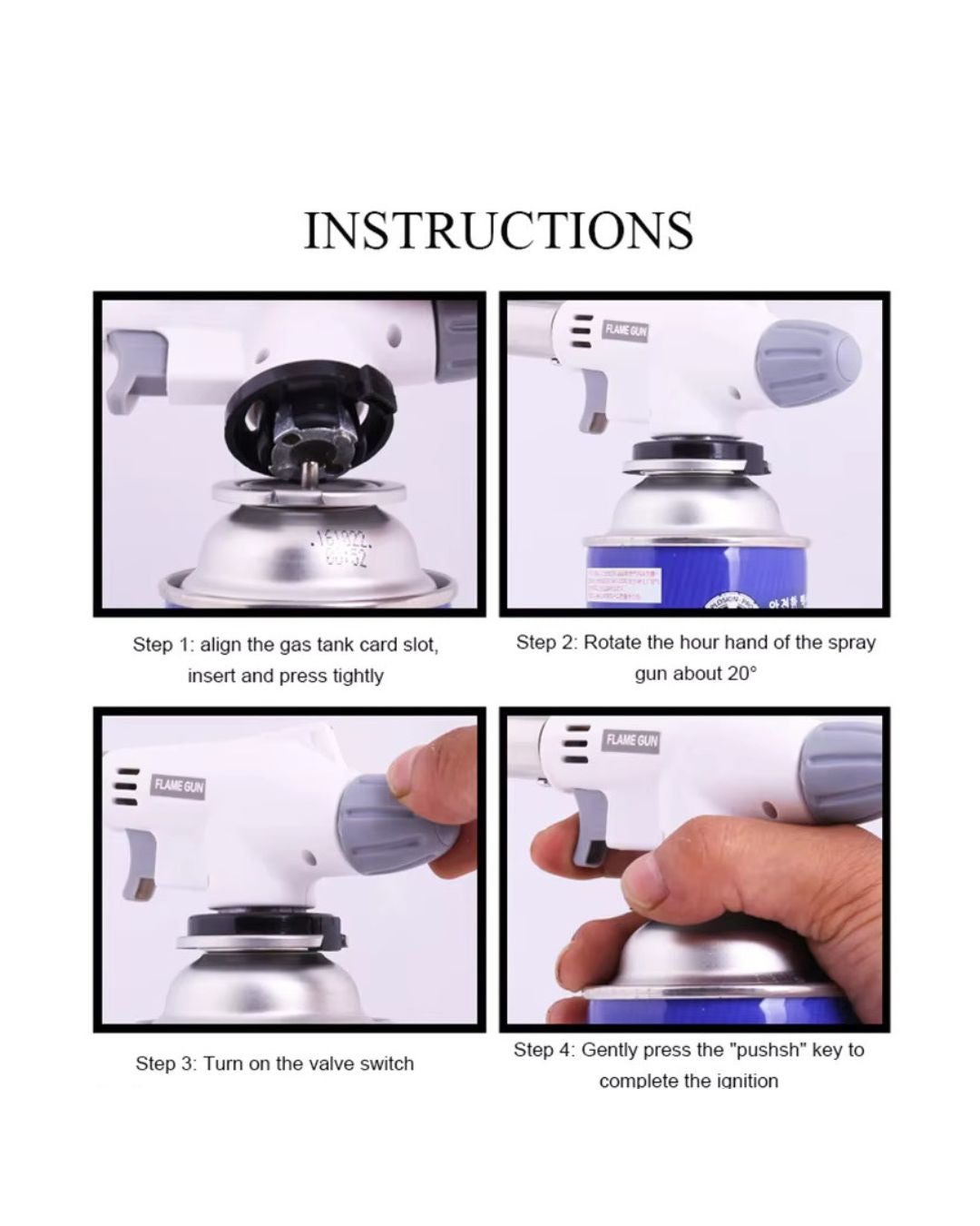 Butane Burner Flame Gun