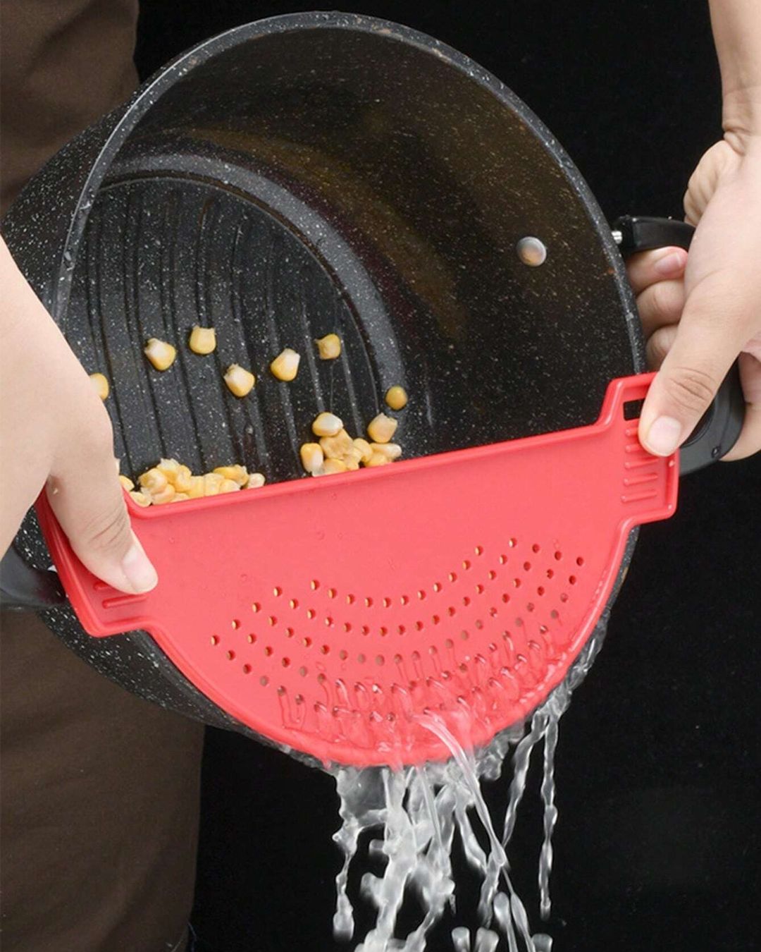 Half Moon Plastic Strainer