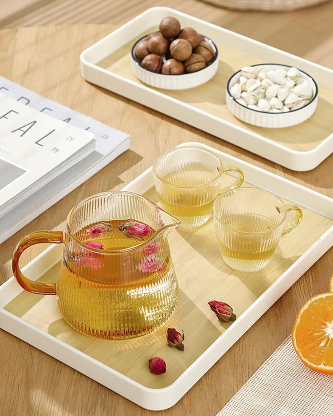 Rectangular Serving Tray Set