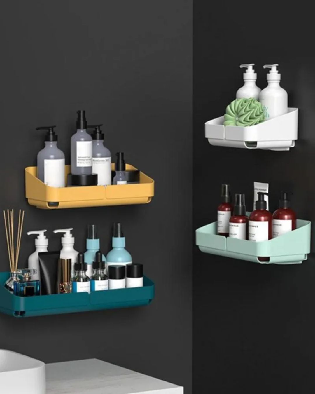 Self Adhesive Bathroom Shelf Wall