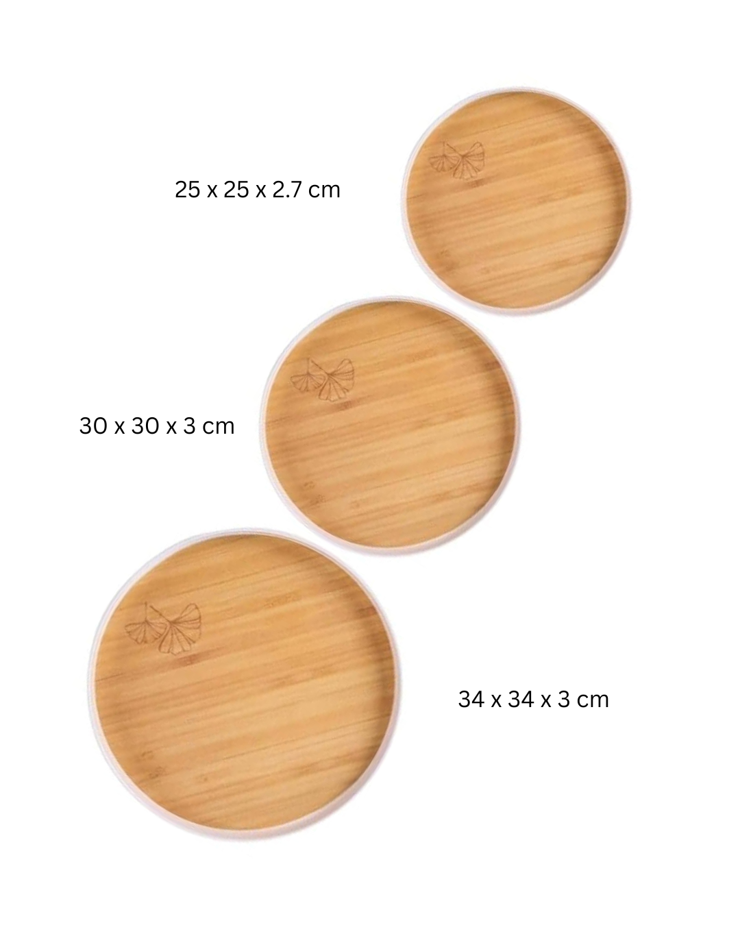 Round Serving Tray Set