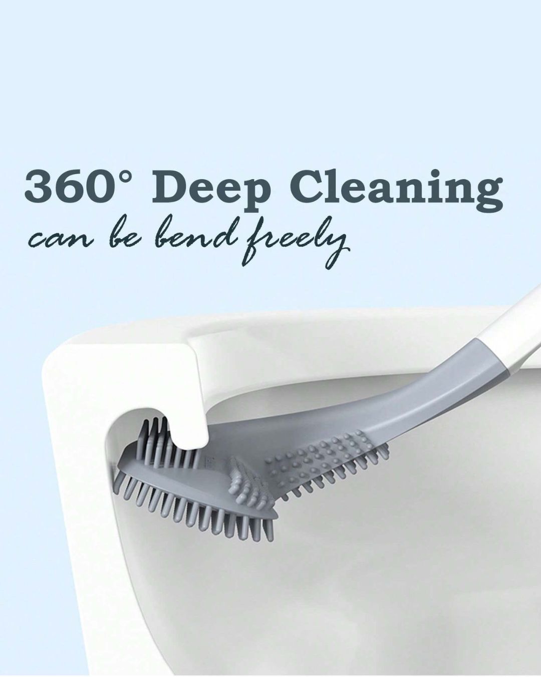 Golf Silicone Head Toilet Cleaning Brush