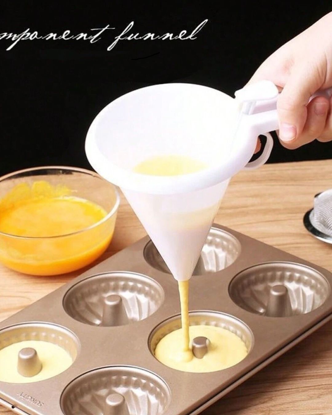Hand-Held Batter Funnel Dispenser