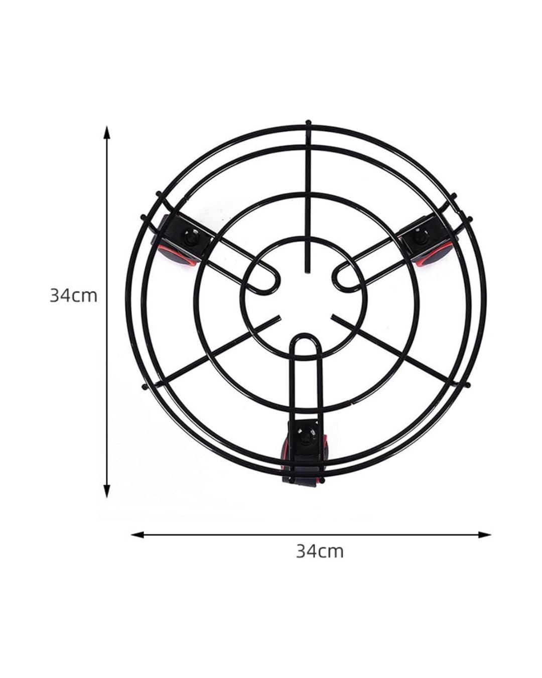 Metal Gas Movable Stand with Wheels