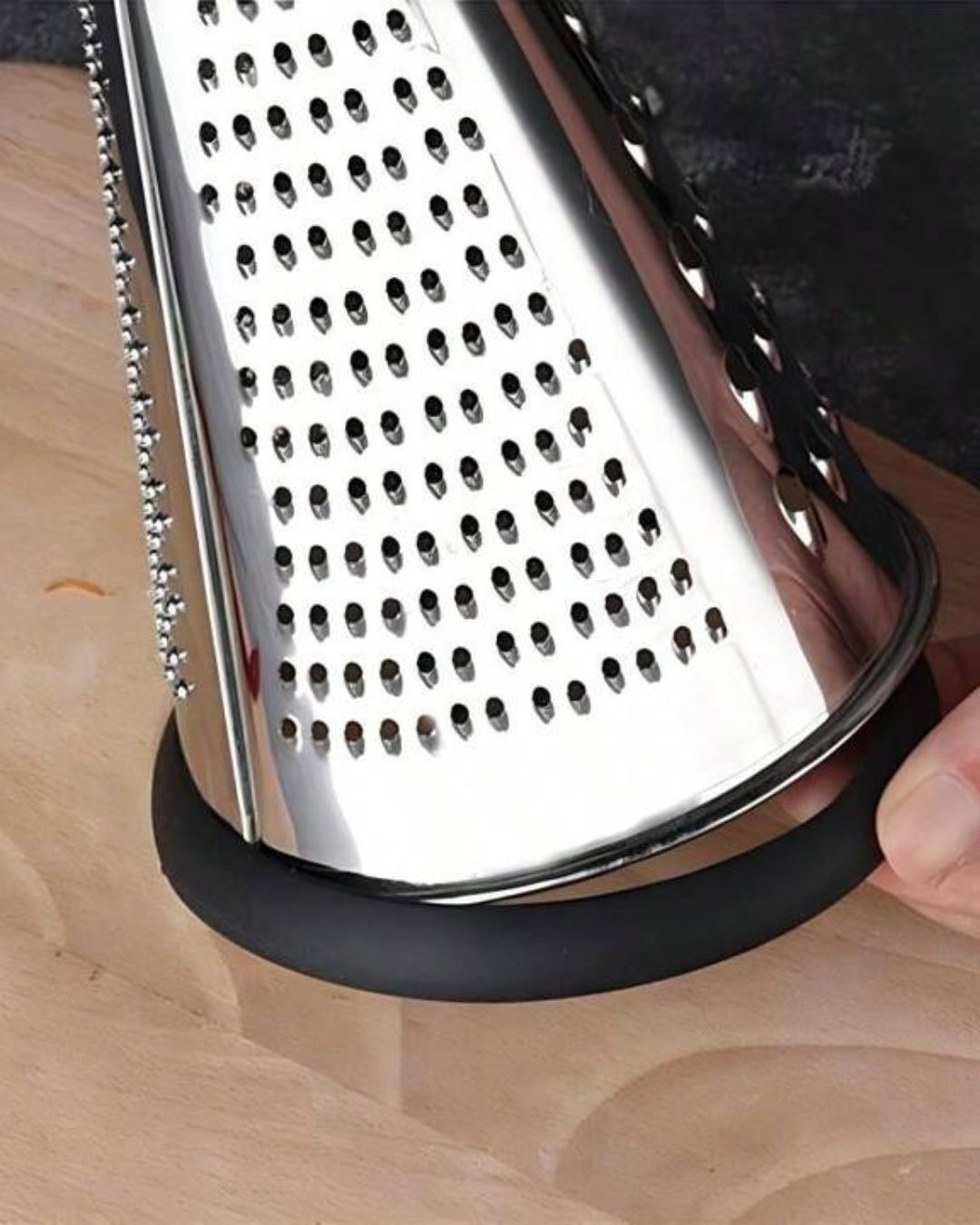 Cone Grater with Wooden Handle