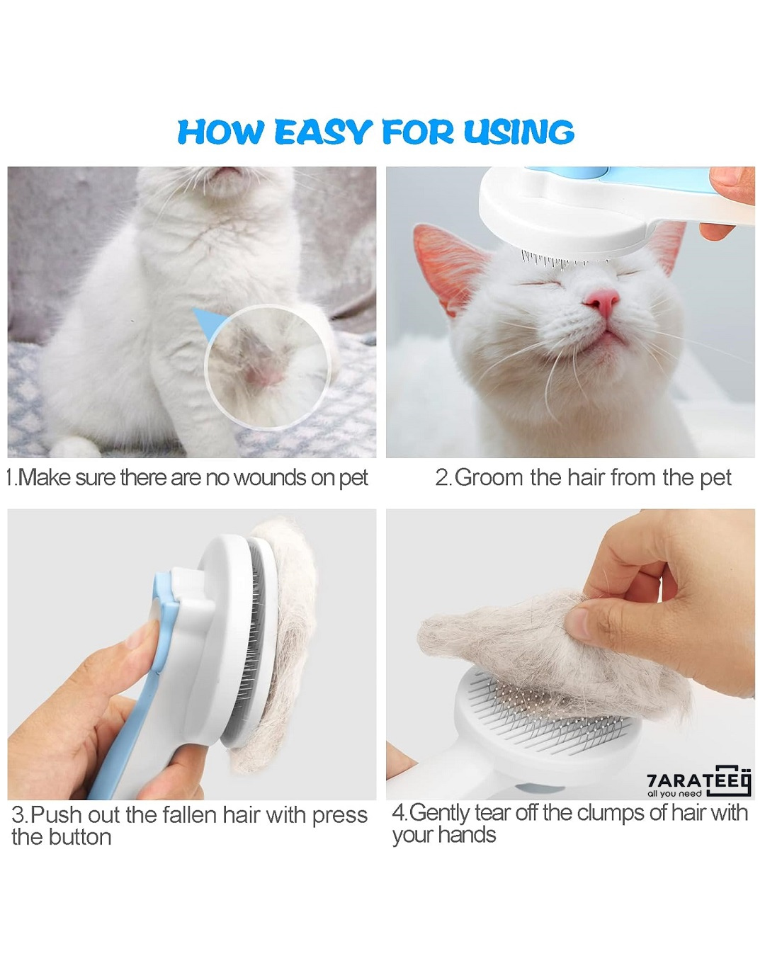 Pet Hair and Grooming Brush