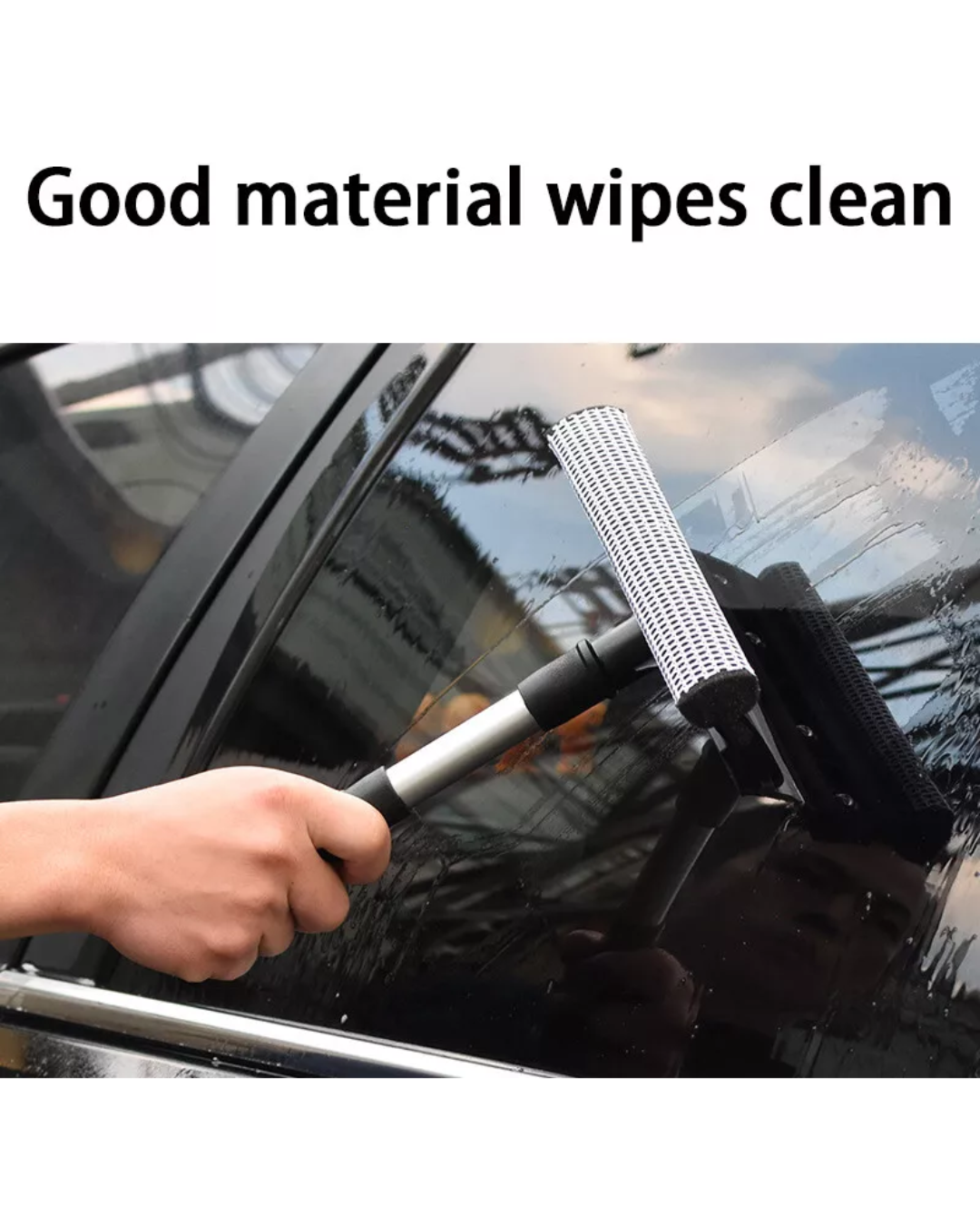 Window Squeegee with Scrubber