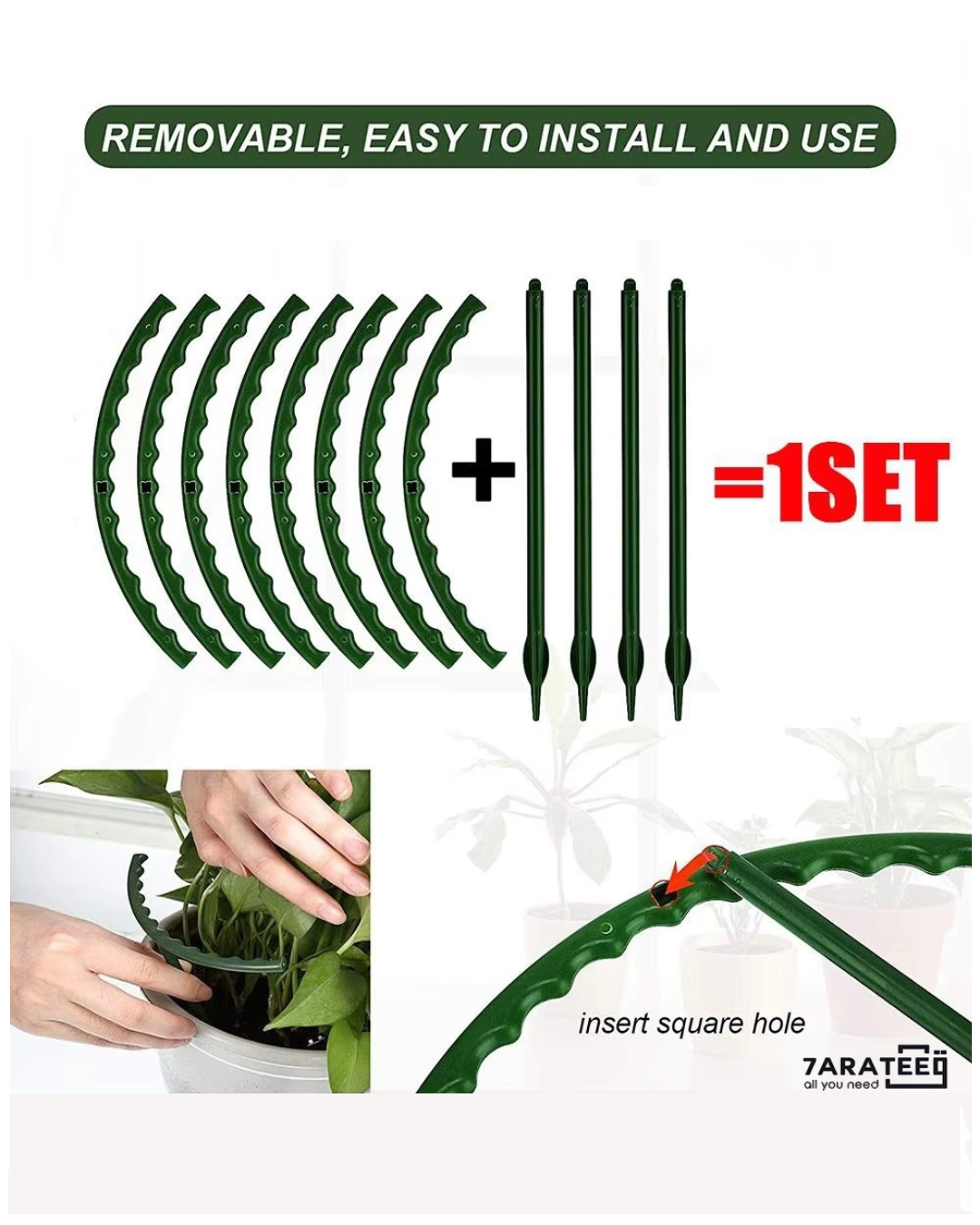 Circular Plastic Plants Bracket