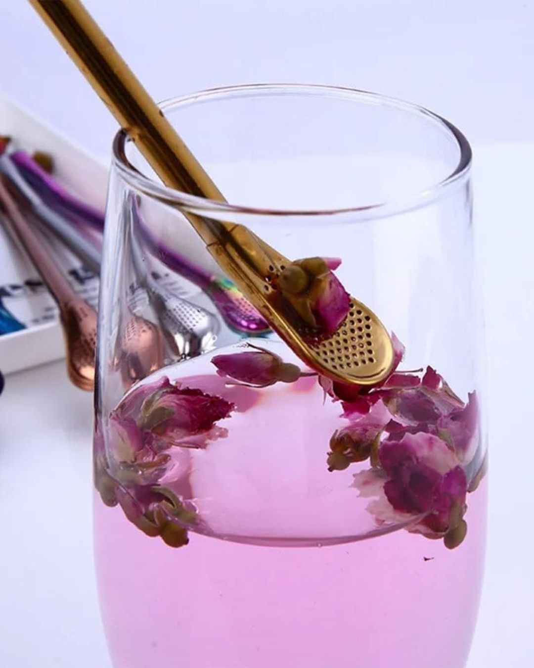 Stainless Steel Straw with Filter Spoon