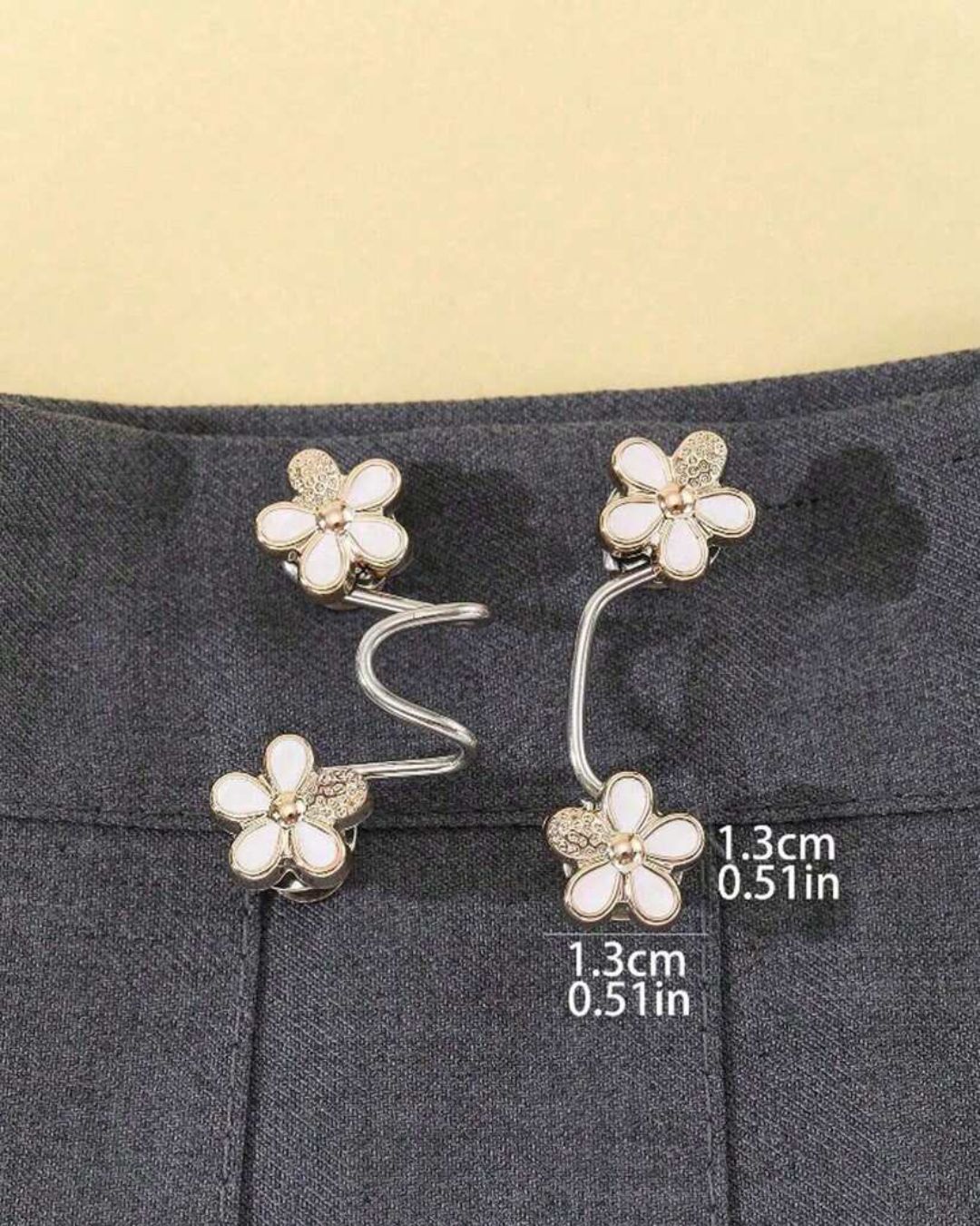 Flower Pant Waist Buckle Tightener