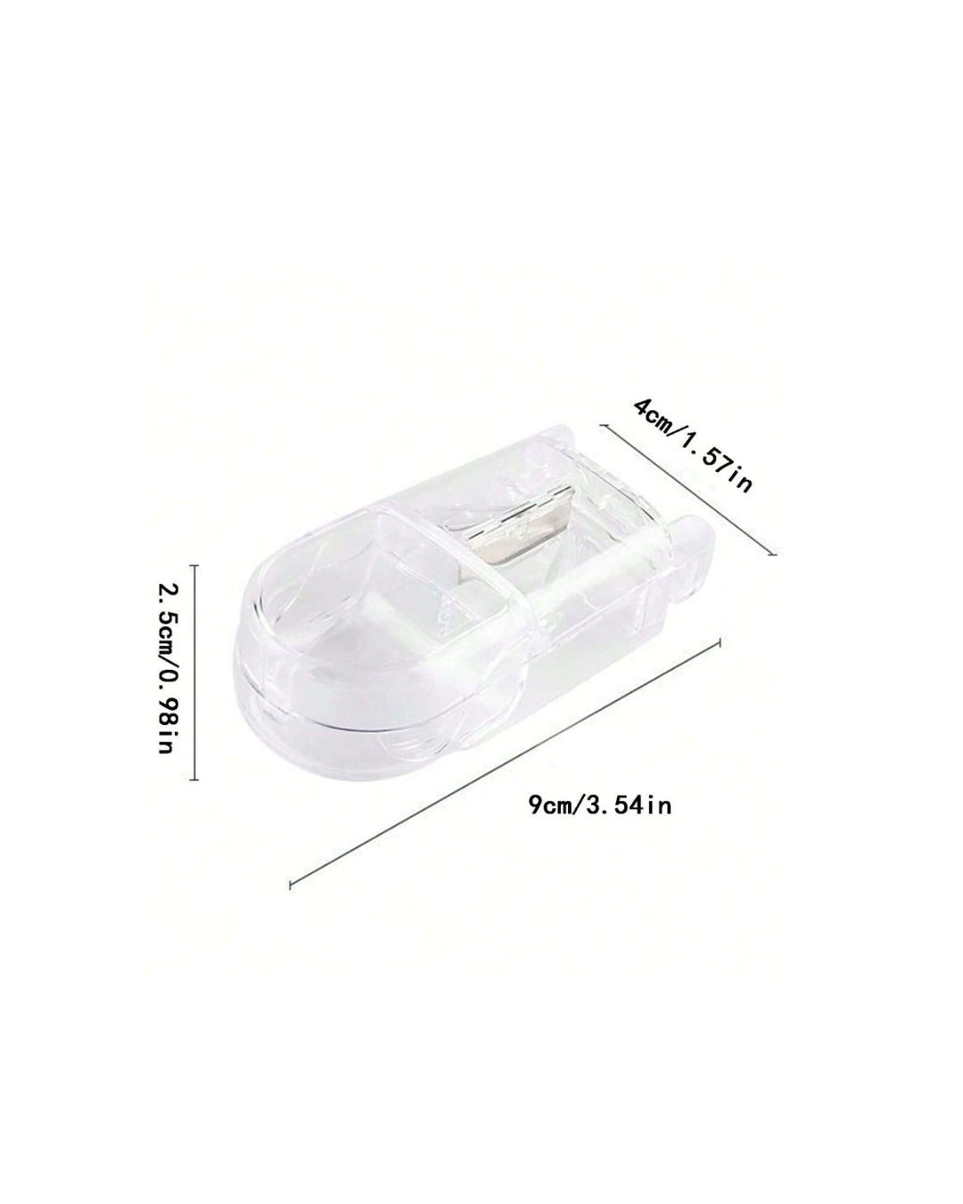 Portable Medication Storage Box with Integrated Pill Cutter
