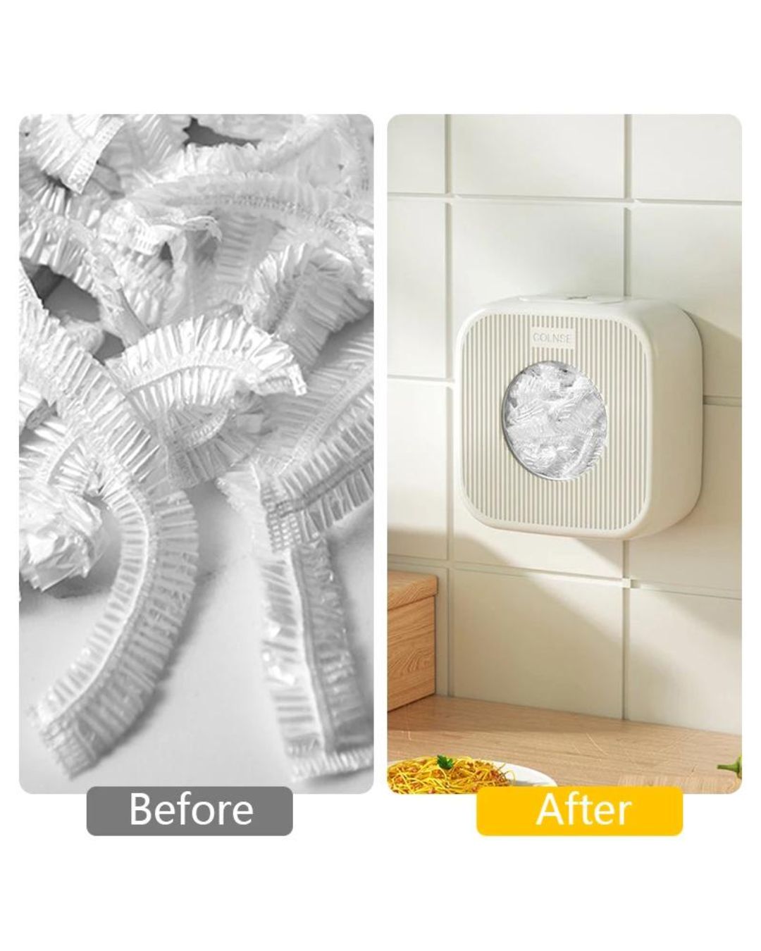 Wall-mounted Plastic Wrap Storage Box