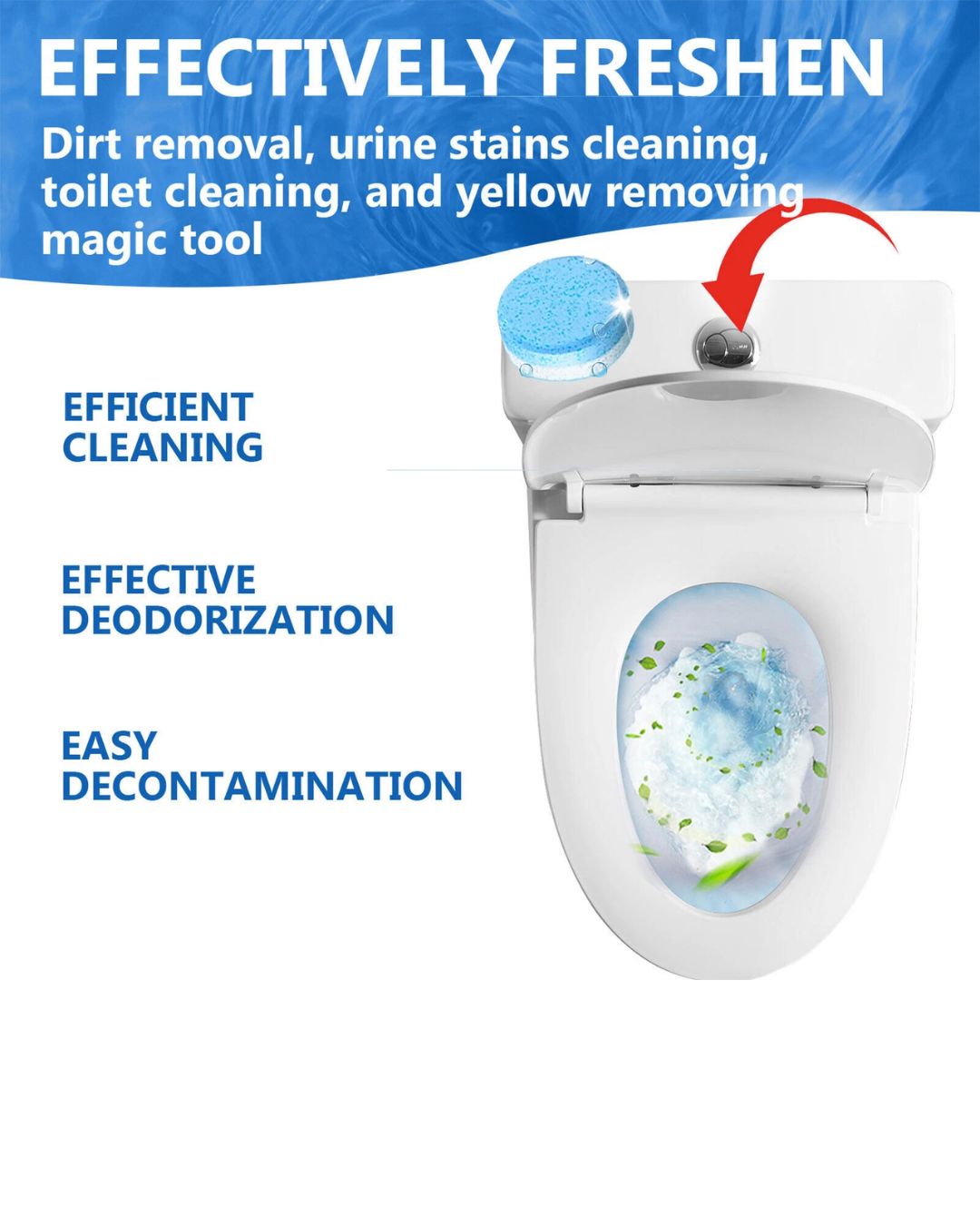 Effervescent Toilet Bowl Cleaner Tablets