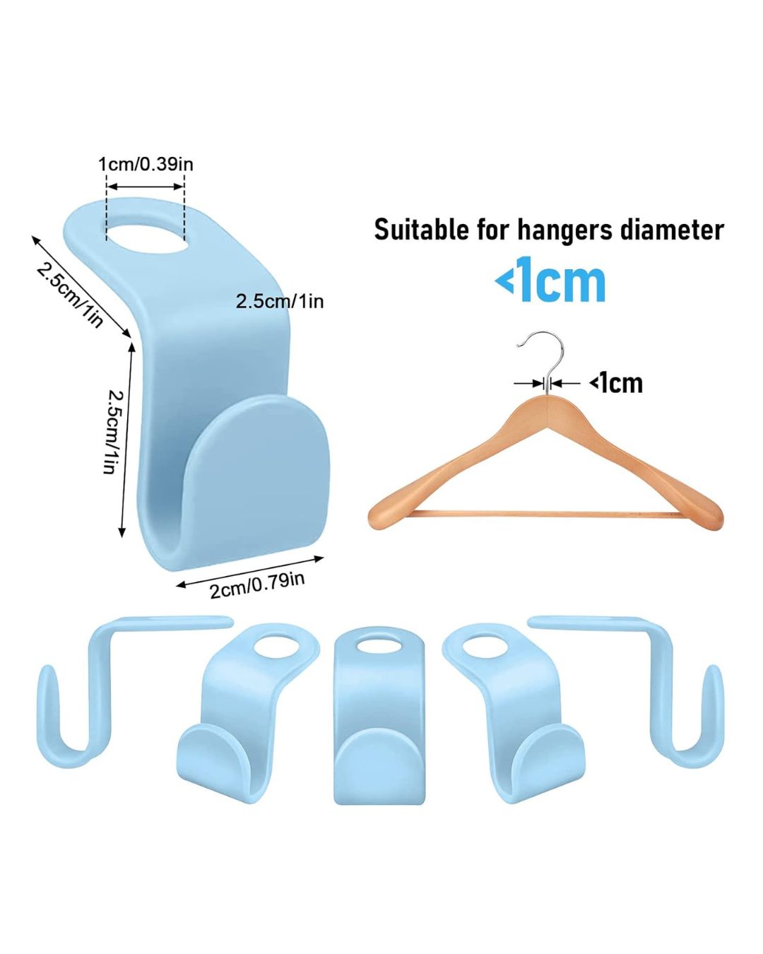 Clothes Hanger Connector Hooks