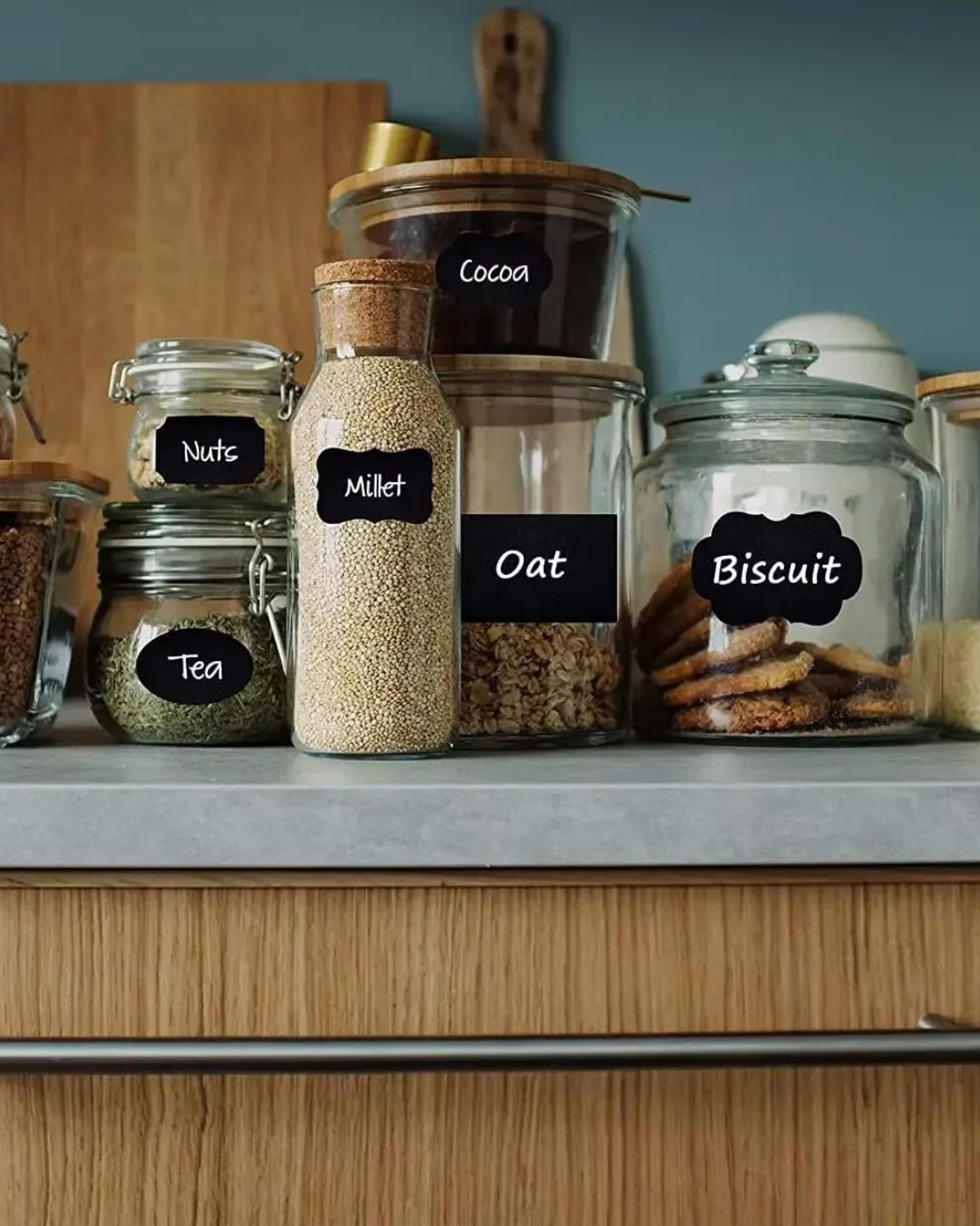 Waterproof Chalkboard Labels with White Marker