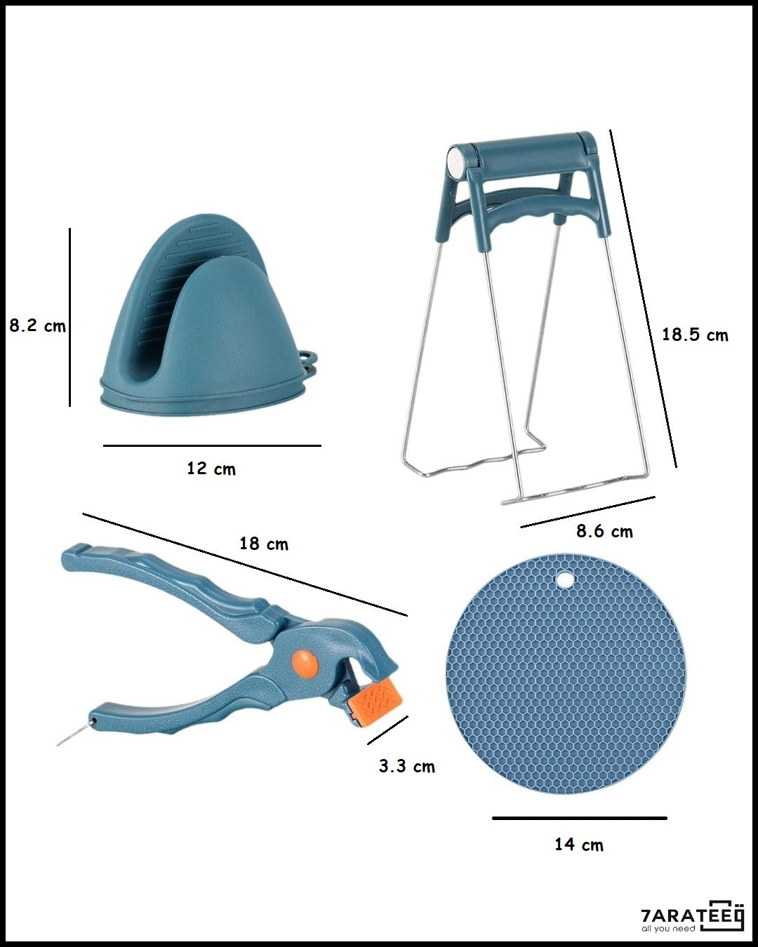 Stainless Steel Kitchen Gripper Set