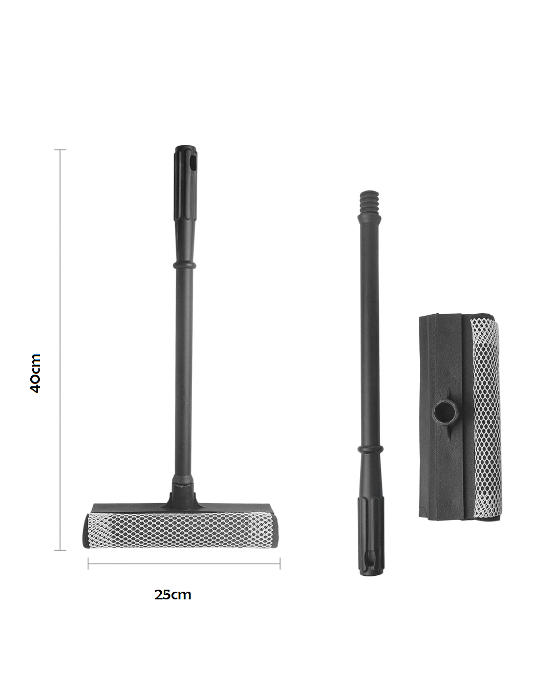 Window Squeegee with Scrubber